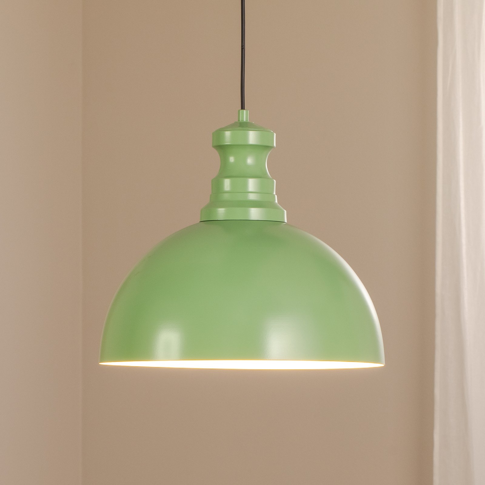 Viseća svjetiljka Kure, mint zelena, metalna, Ø 40 cm E27