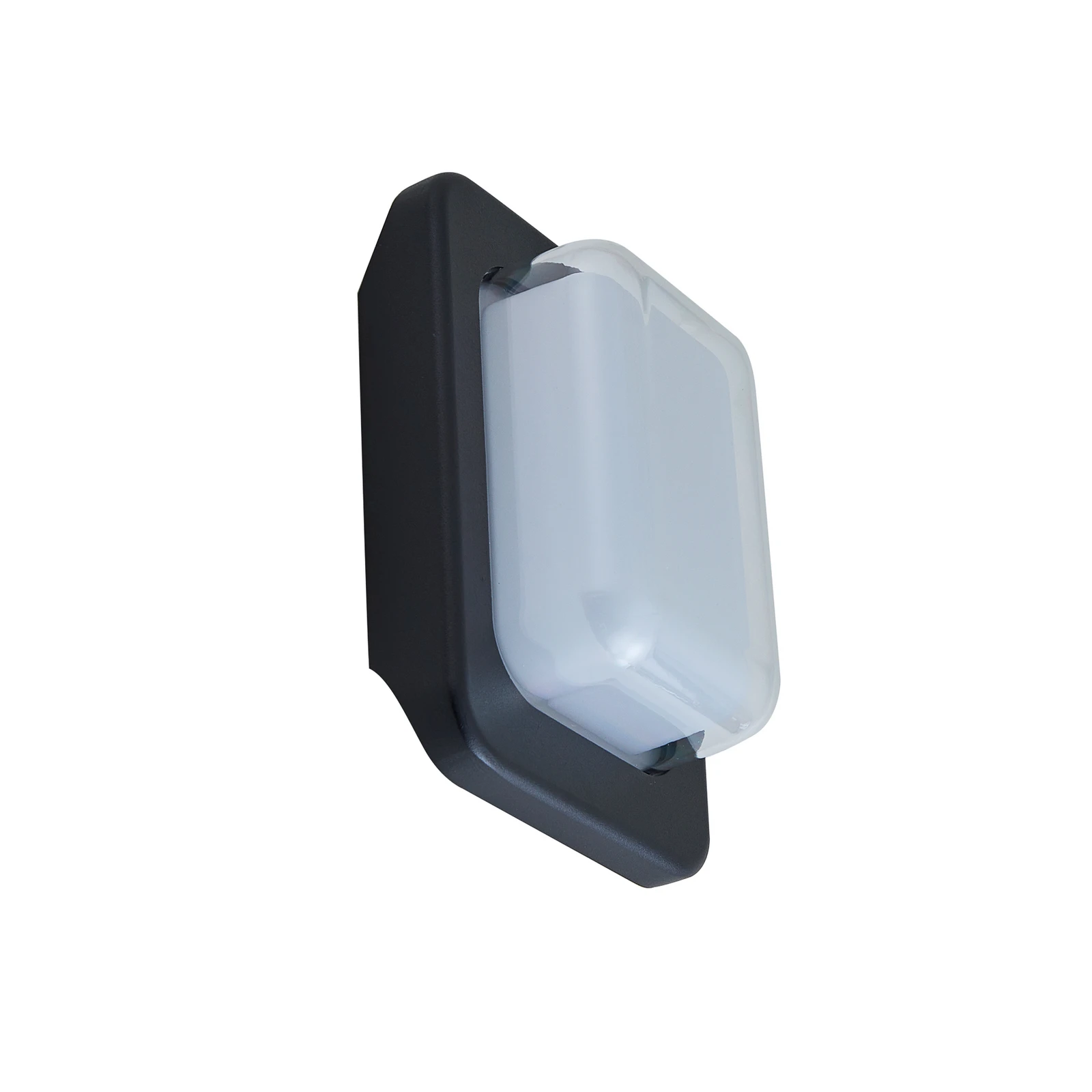 Lindby udendørs LED-væglampe Sibara, antracit, kantet, IP54