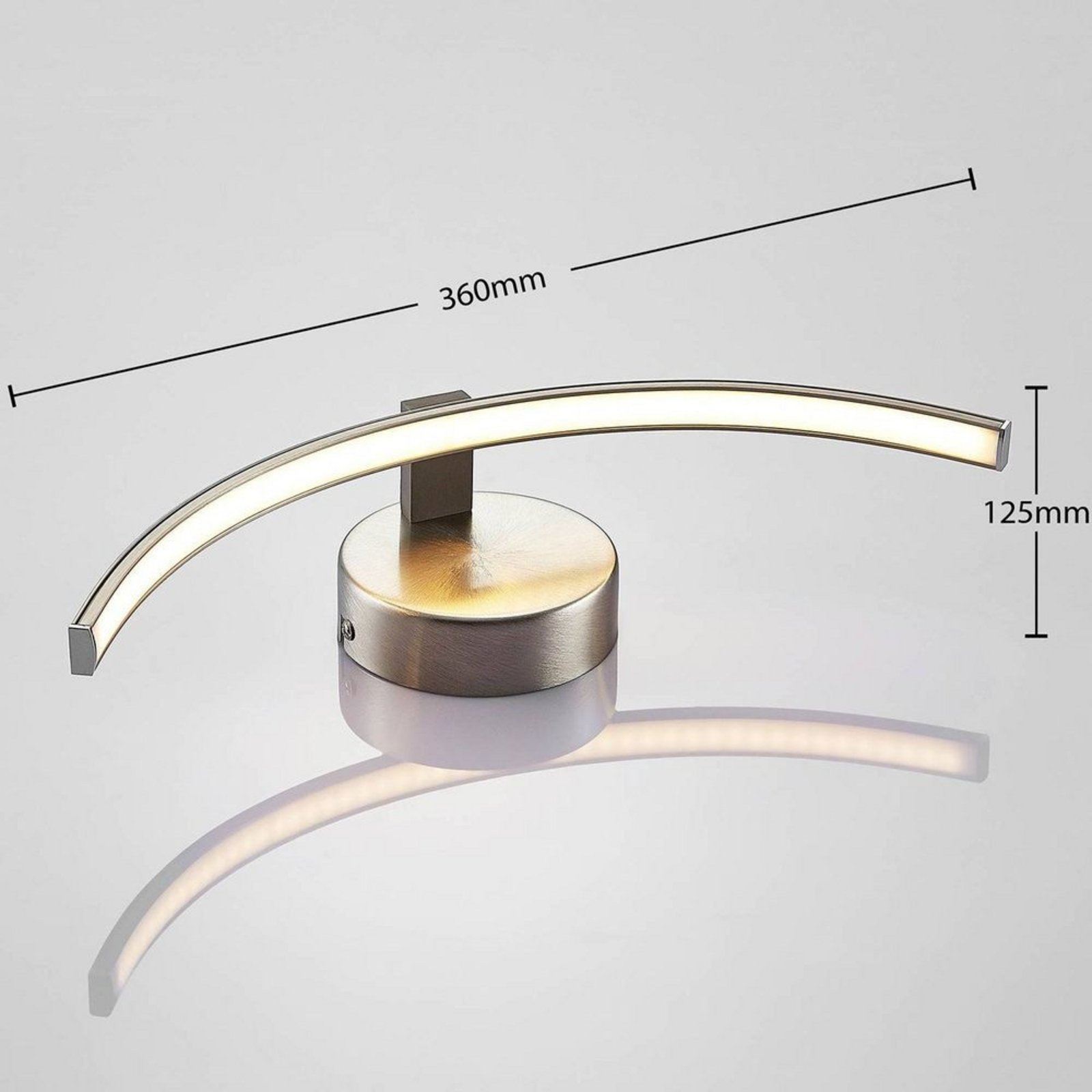 Iven Aplique de Pared Nickel/White - Lindby