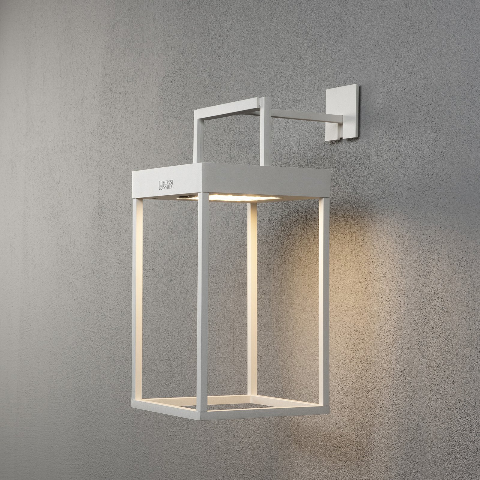 LED-Solarlaterne Portofino, Wand / Tisch, weiß