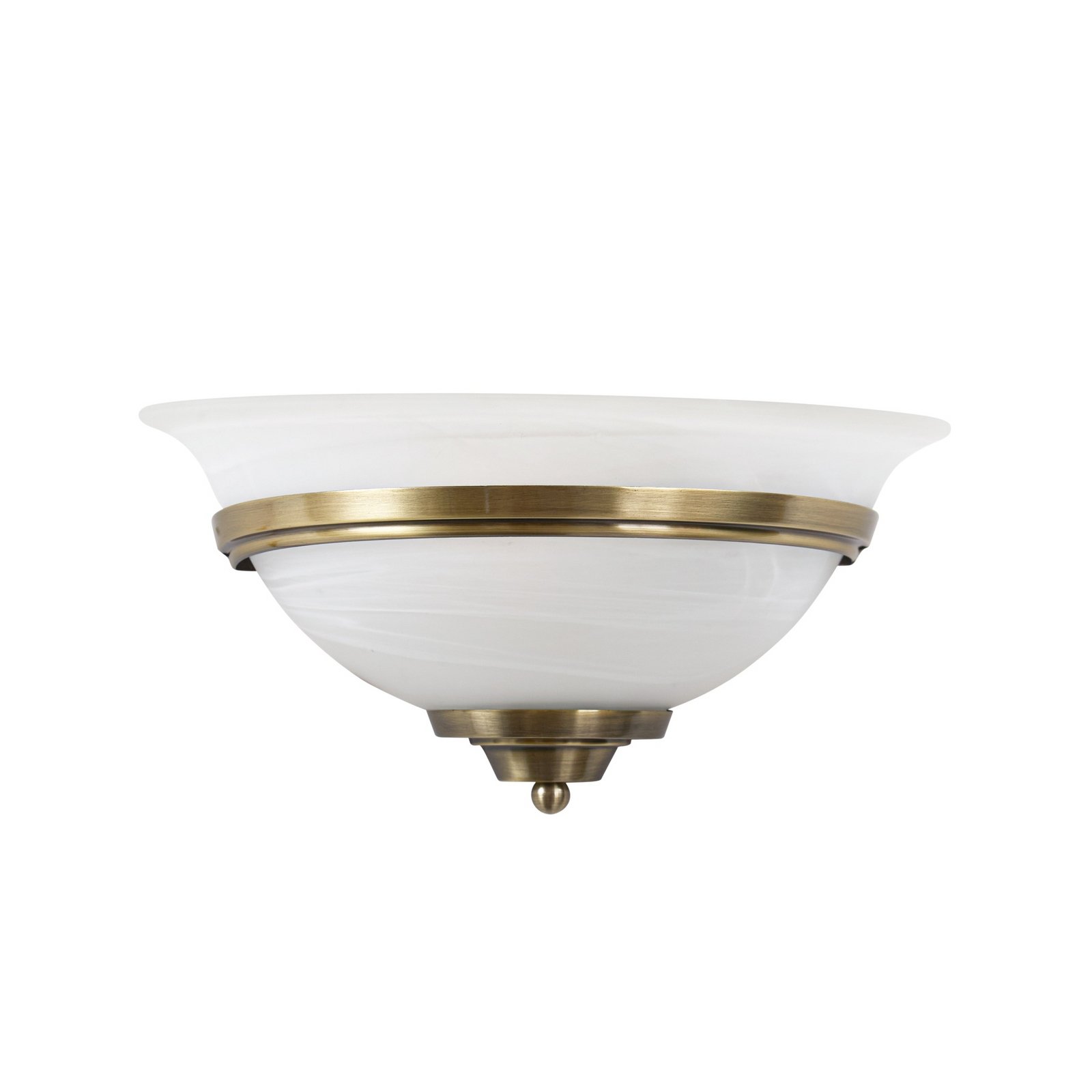 Lindby applique Irimia, 31 cm, ottone anticato, vetro