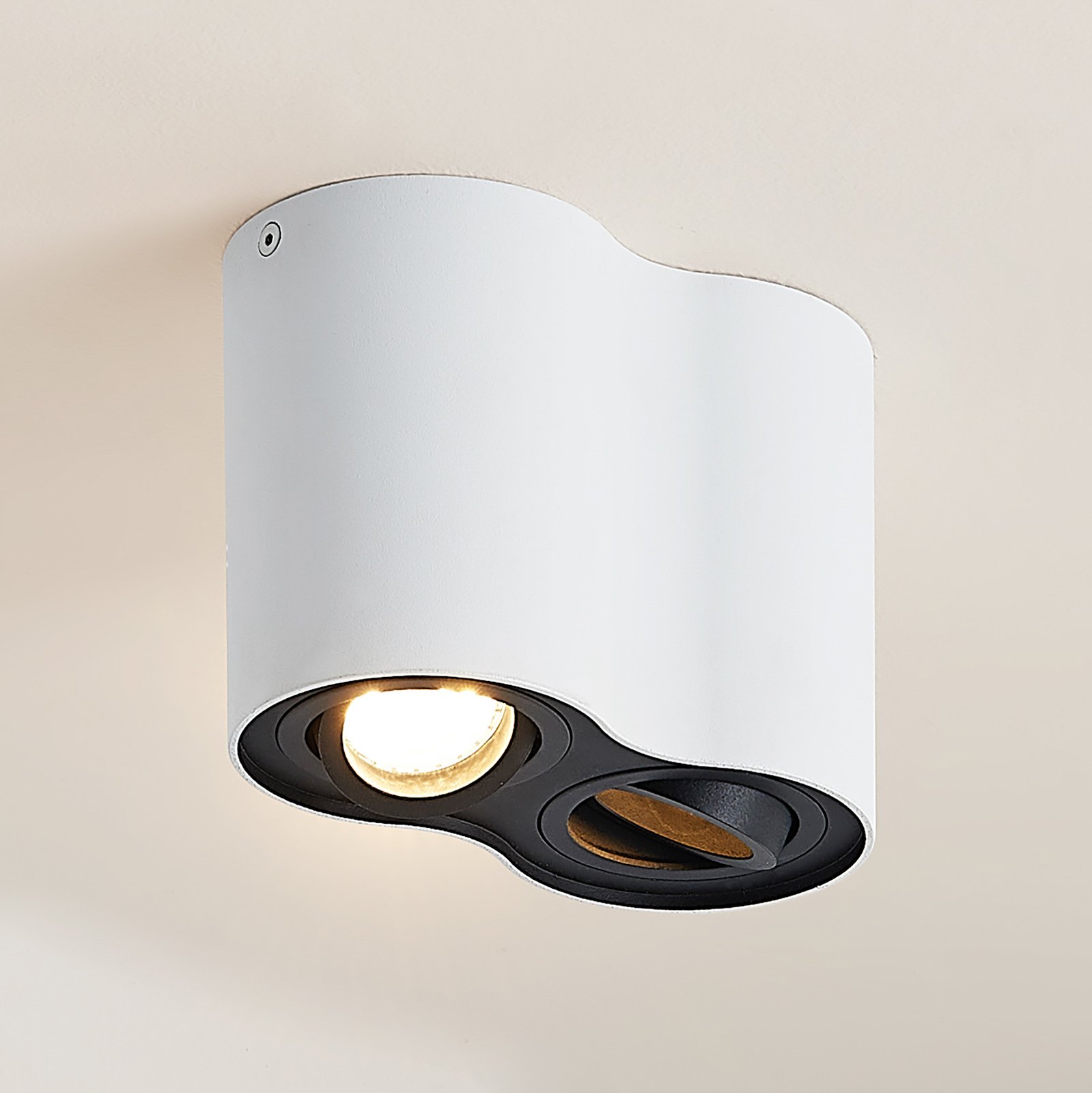 Arcchio Hermalina ceiling light, round, 2-bulb
