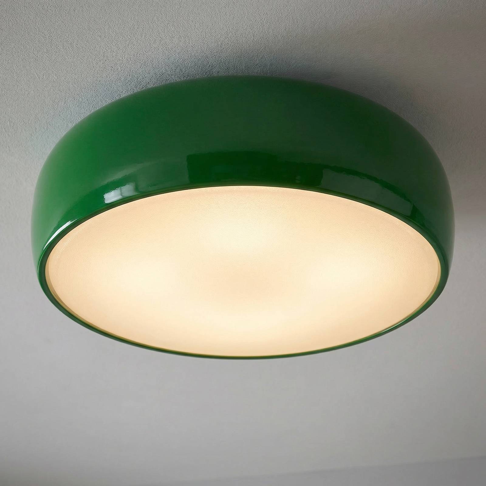 Levně FLOS FLOS Smithfield C Stropní světlo v zelené barvě