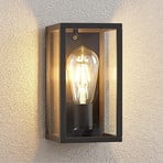 Lindby Filimon outdoor wall lamp, anthracite, 22 cm, IP44, E27