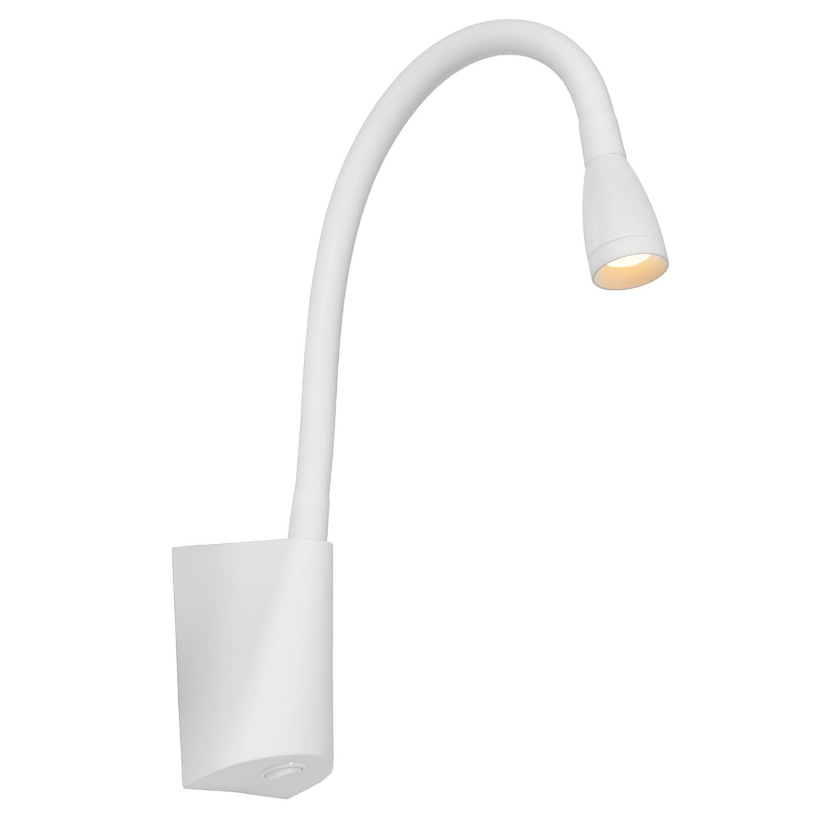 Gale buigbare LED wandlamp in wit