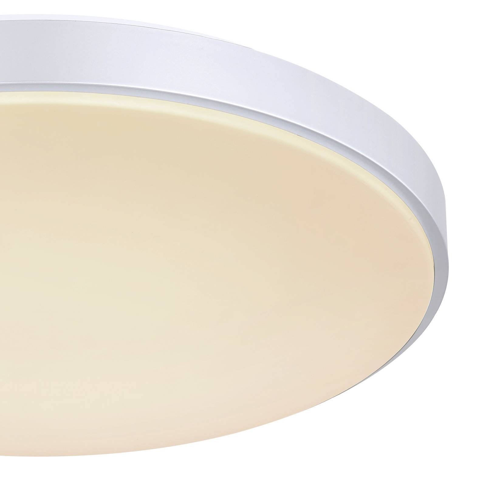 Lampa sufitowa LED Sonny, srebrna, CCT, Ø 41 cm