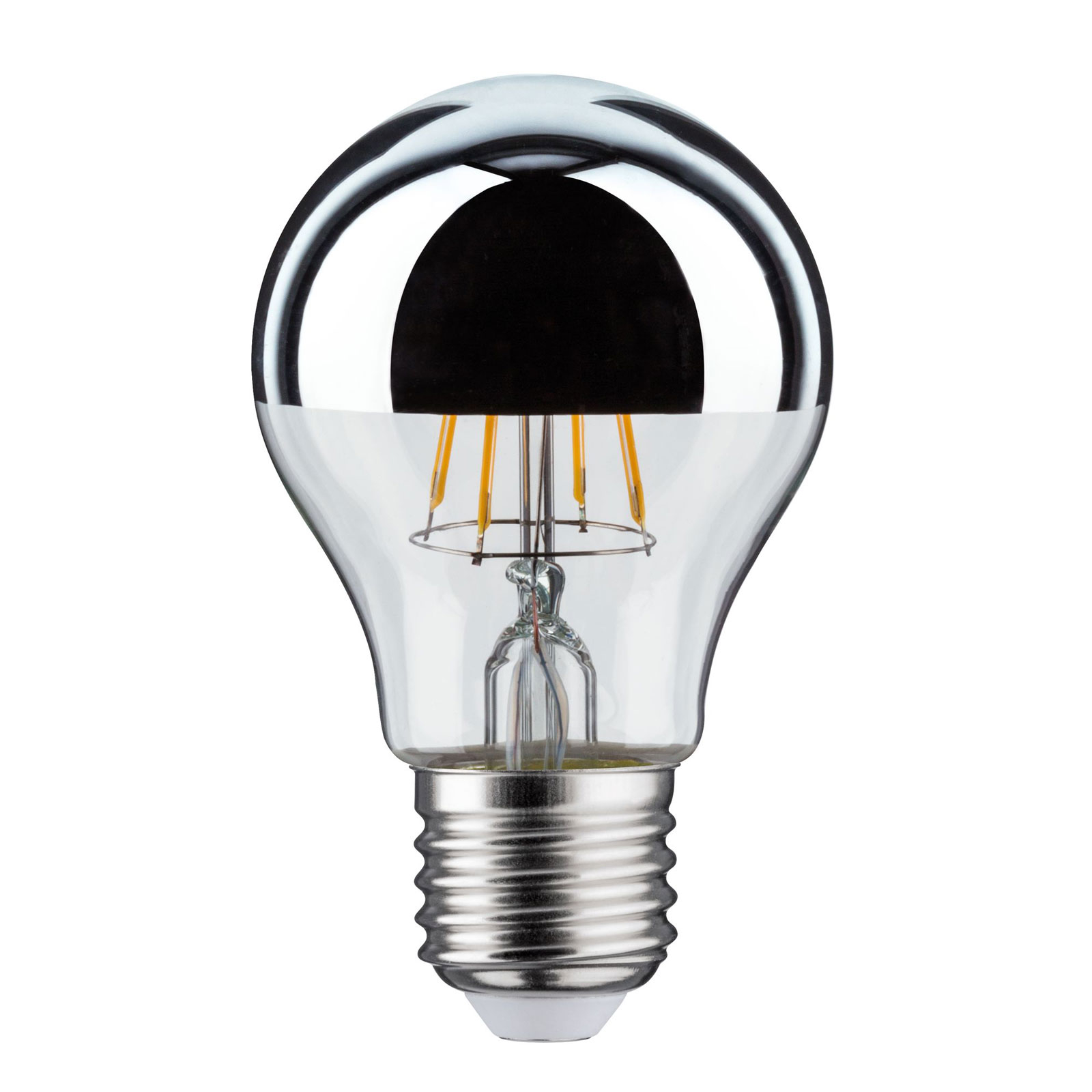 LED-Lampe E27 Tropfen 827 Kopfspiegel