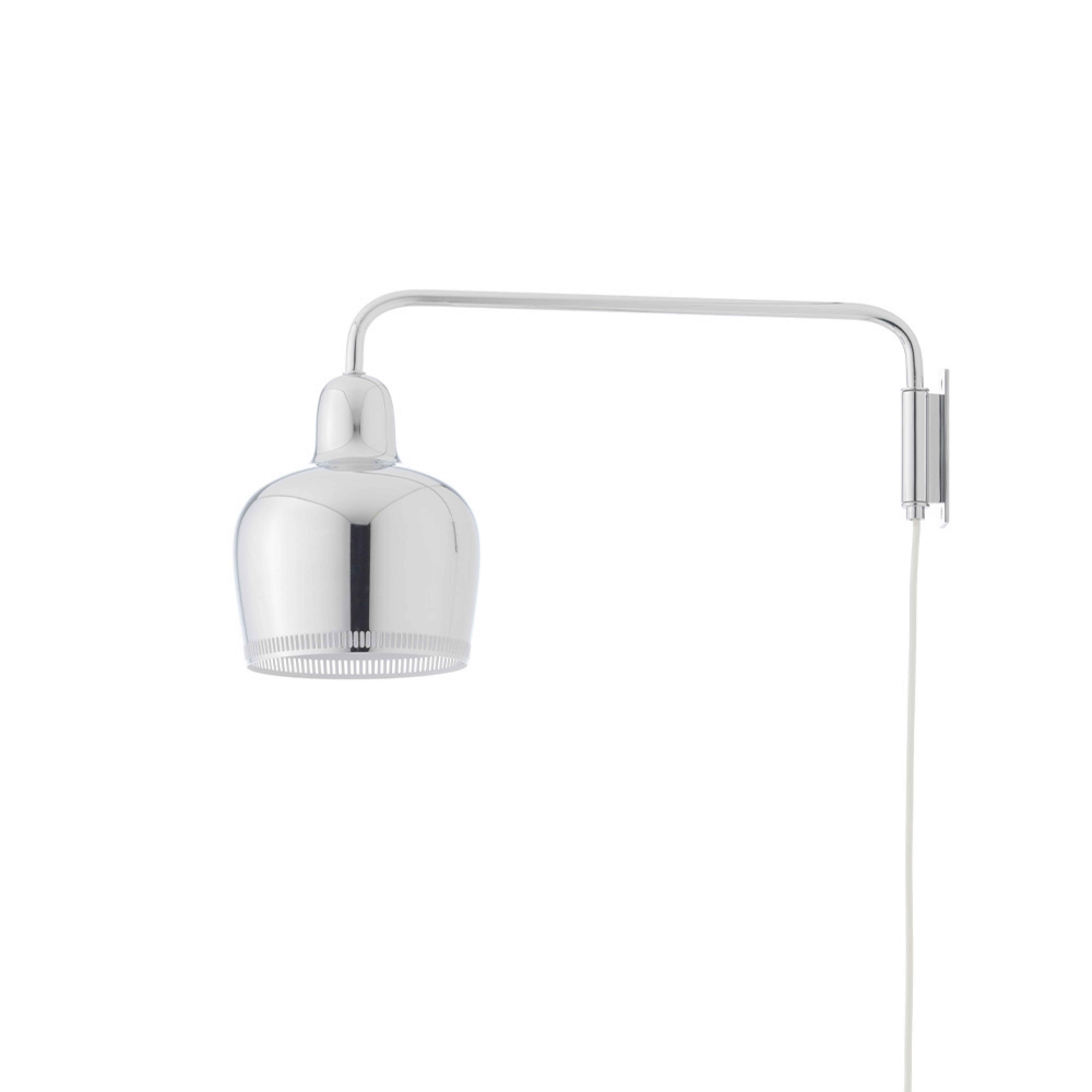 A330S Golden Bell Applique Murale Chrome/White - Artek