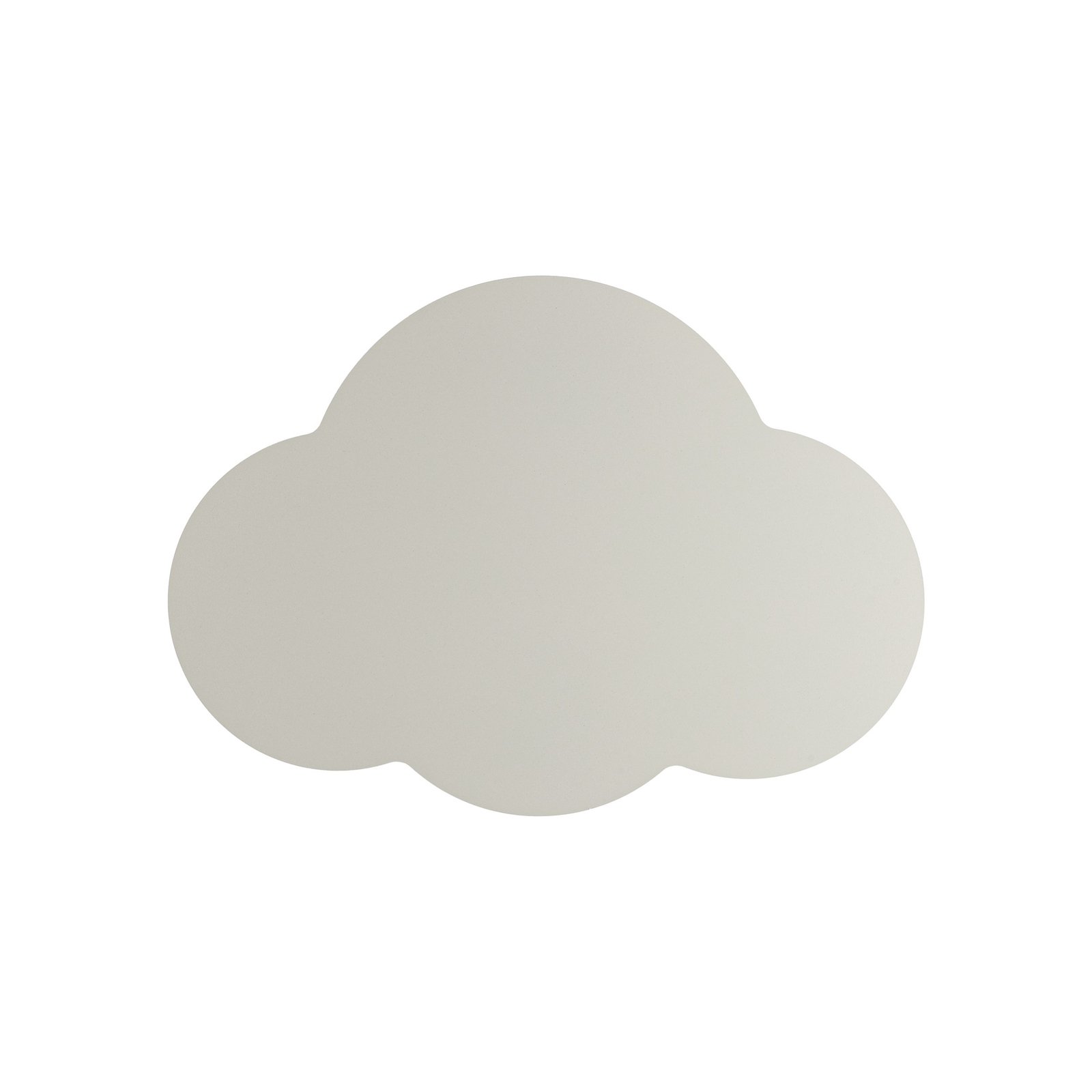 Wandlampe Cloud, beige, Stahl, indirektes Licht, 38 x 27 cm