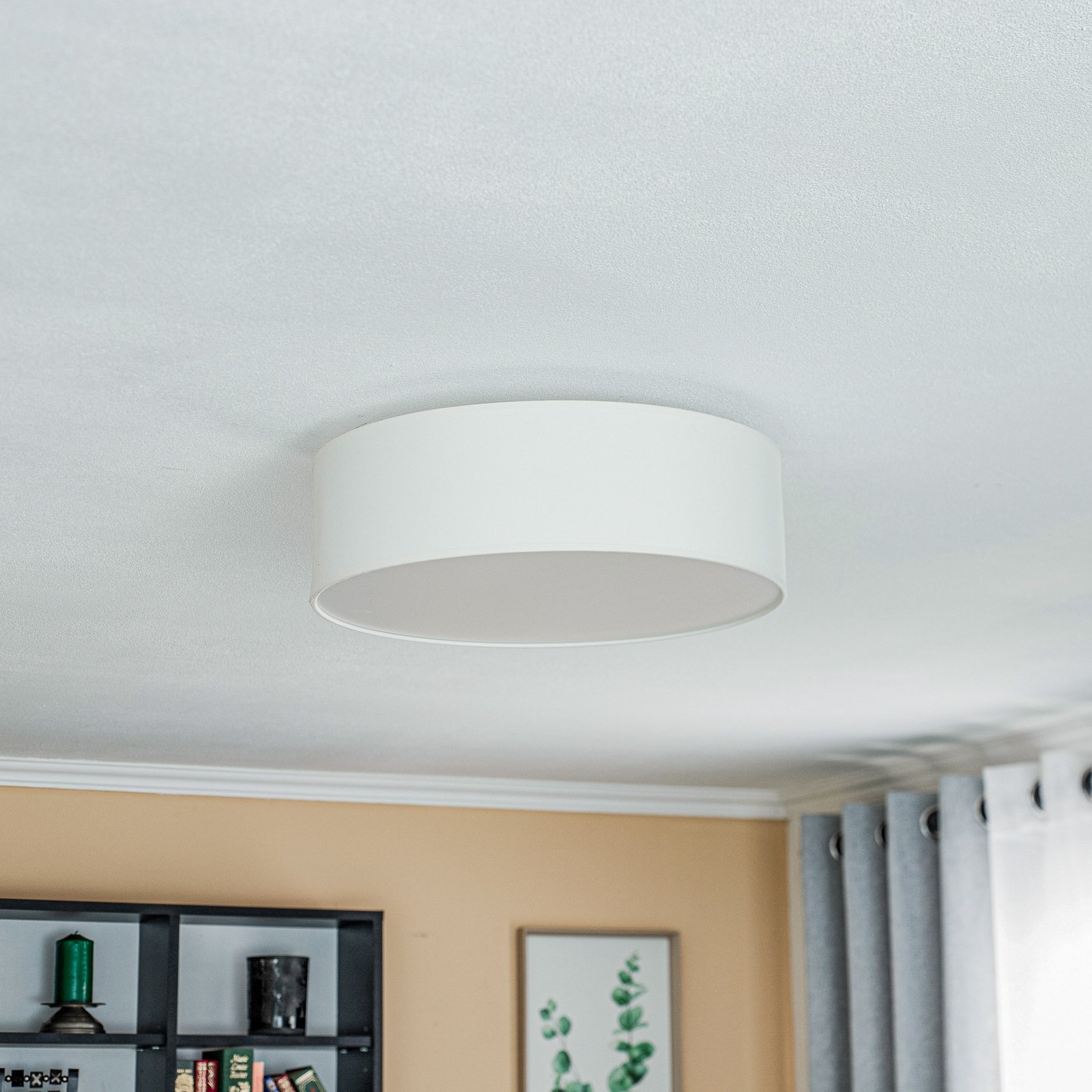 Roller Ceiling Lamp Ø40 Ecru - Euluna