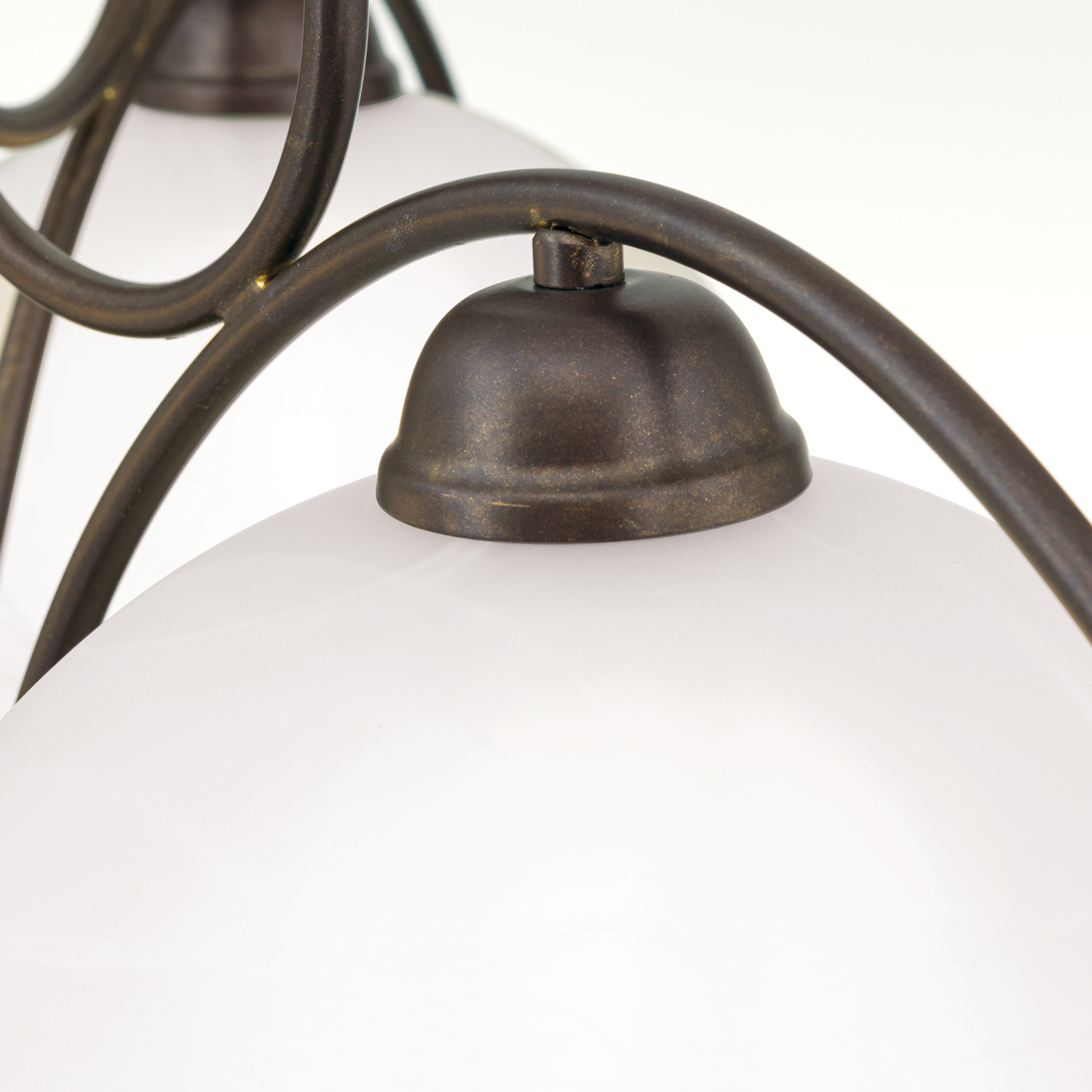 3-lichts hanglamp JANA met albastglas
