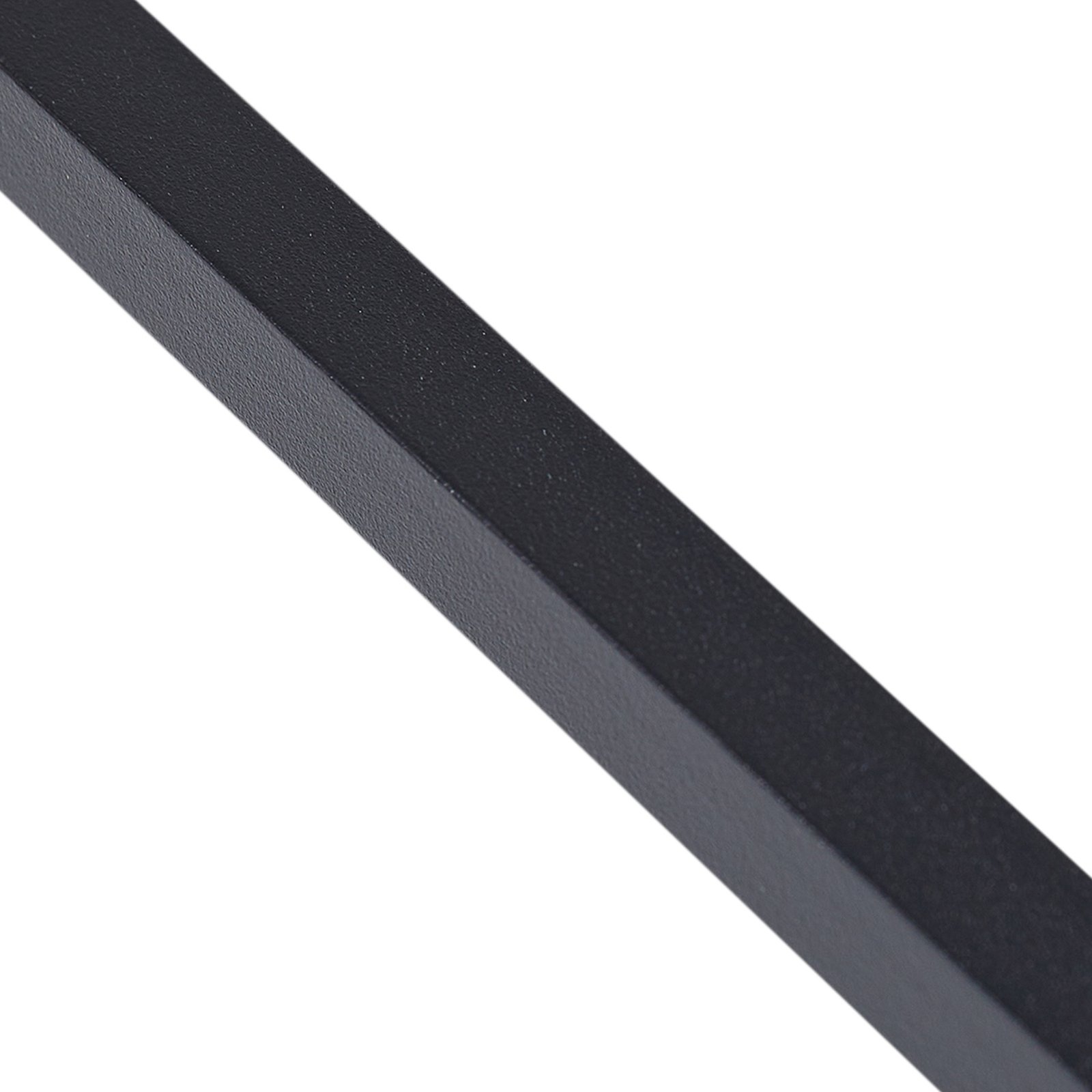 Aplique de pared LED Lindby Natsumi, negro, aluminio, 90 cm