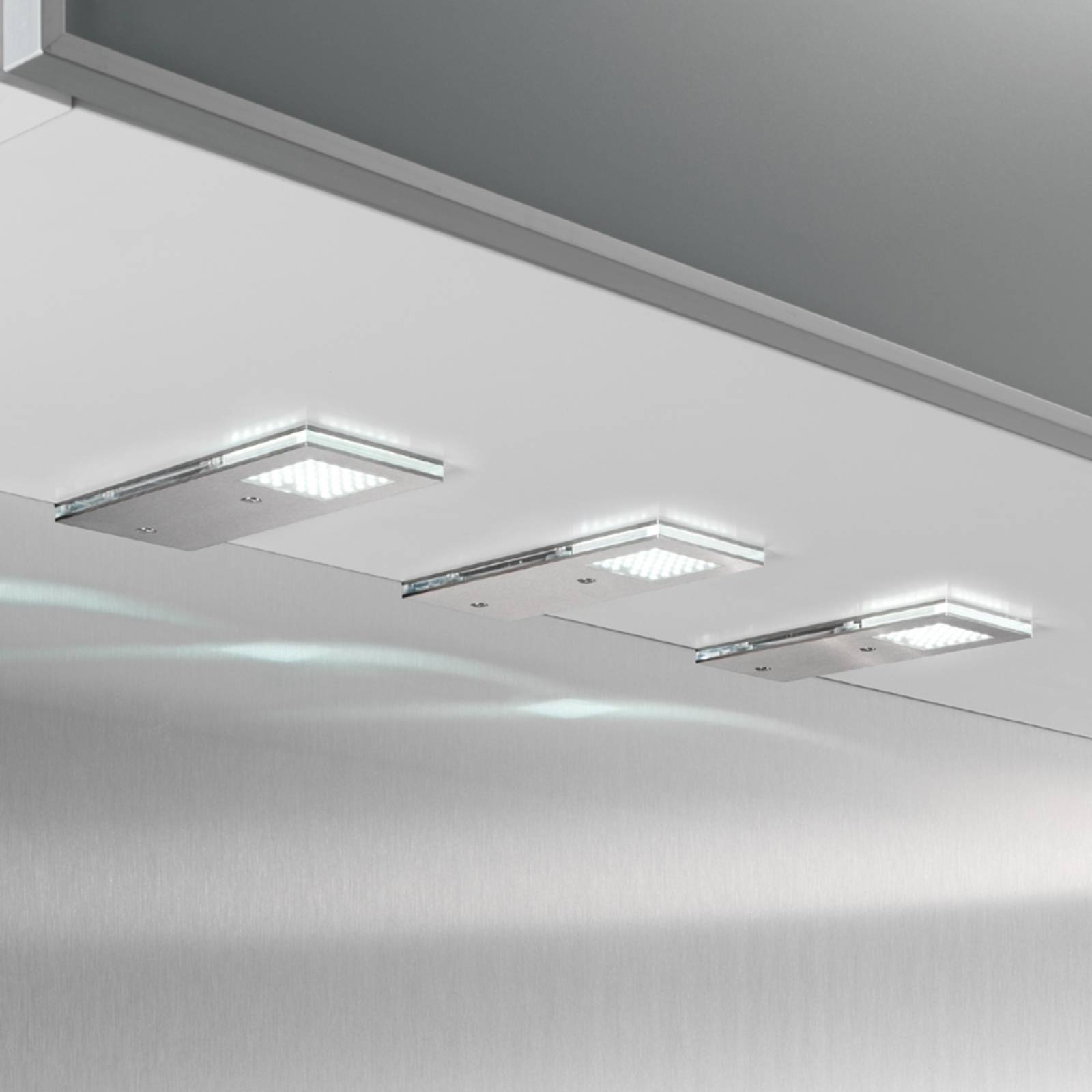 Evotec Praktisk LED-bänklampa Flat I 3delat-set