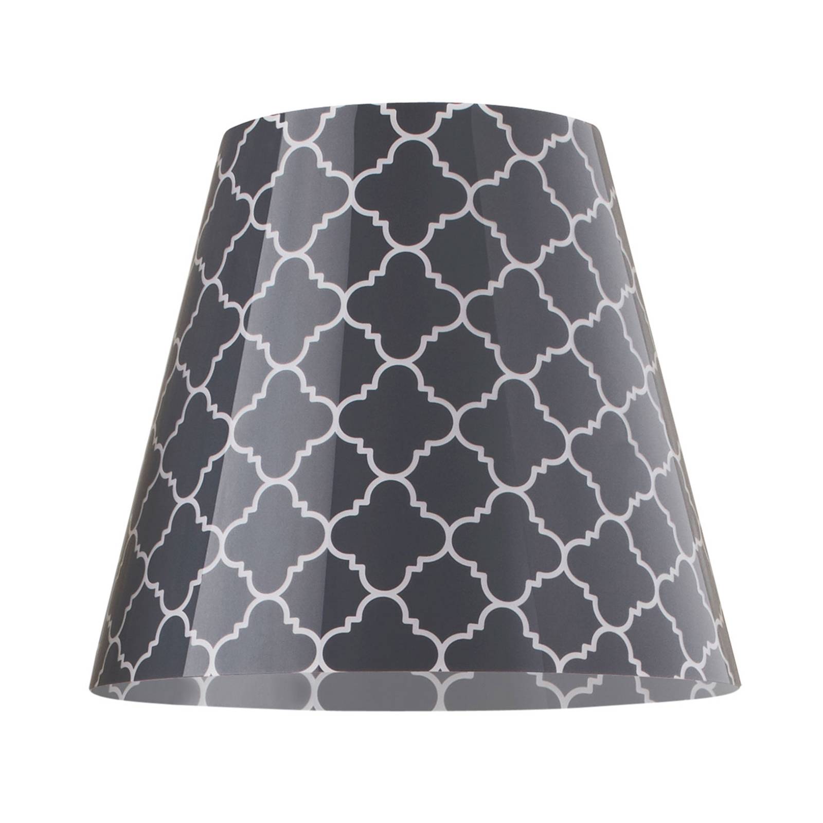 Lampadaire Swap Outdoor, grey quatrefoil abat-jour