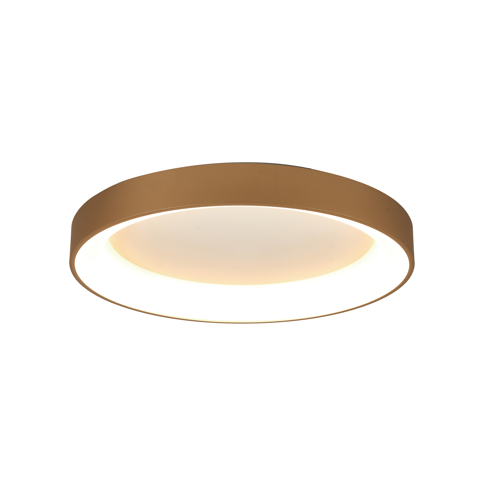 LED-Deckenlampe Niseko II CCT Fernbedienung Ø65cm goldfarben
