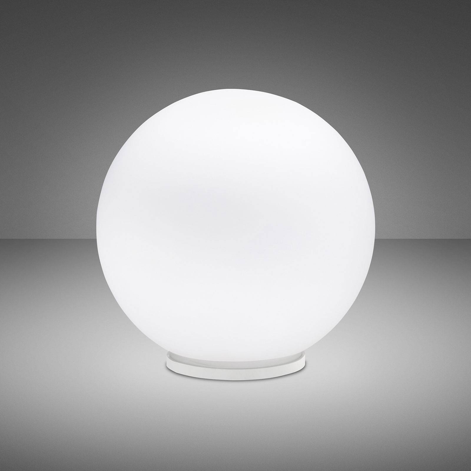 Fabbian Lumi Sfera table lamp, lying, Ø 35 cm, for Living / Dining Room, glass, plastic, E27, 22 W, energy efficiency: A++, H: 35 cm