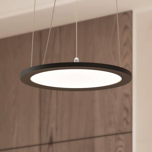 Prios Palino LED függő lámpa, 30 cm, fekete