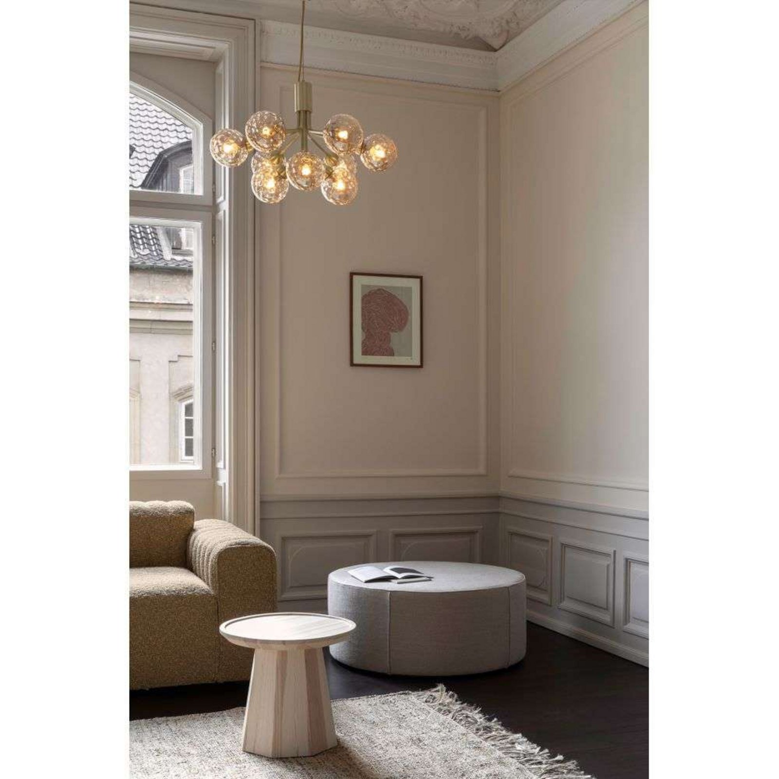 Apiales 9 Chandelier Brushed Brass/Optic Gold - Nuura