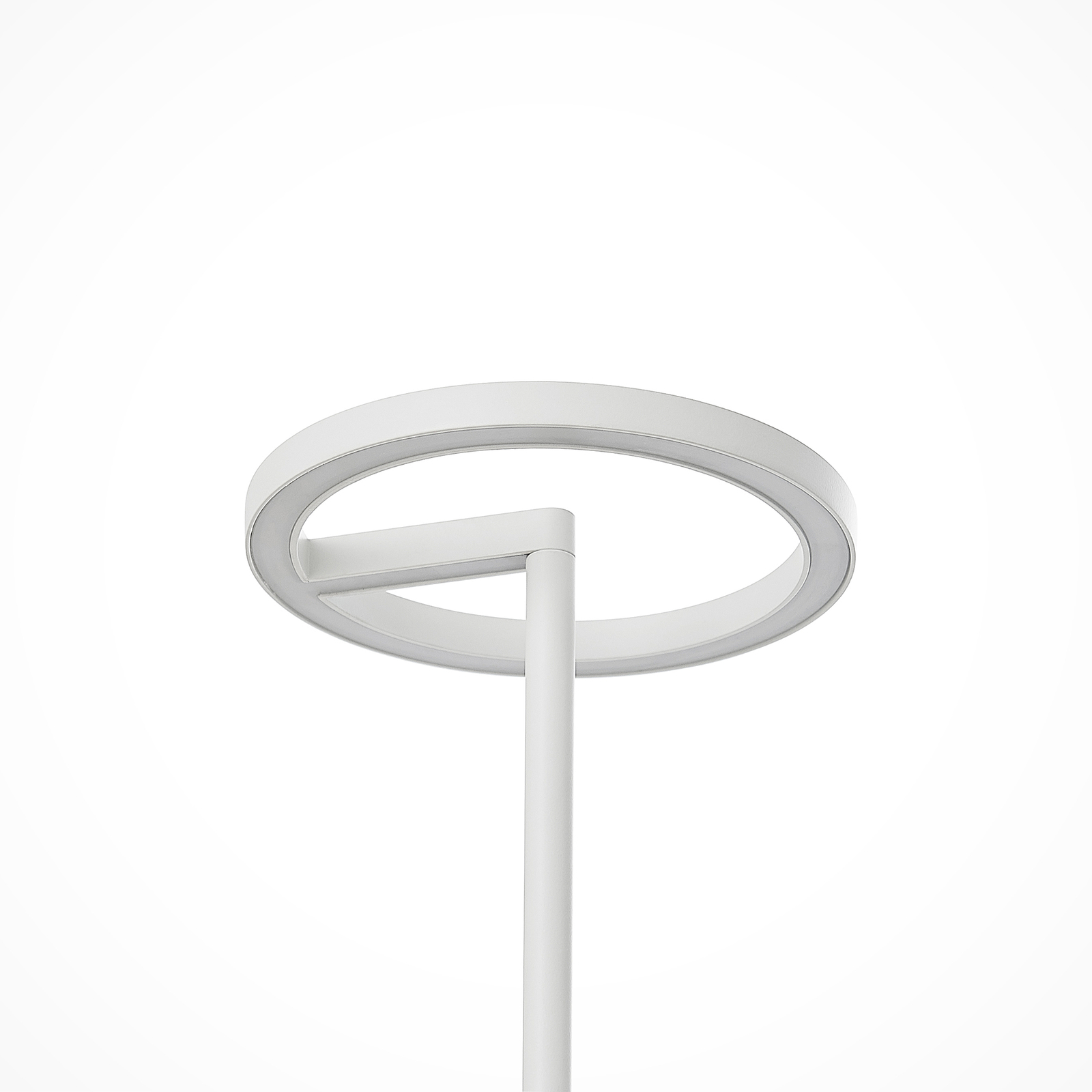 Lucande LED rechargeable table lamp Halona, white, aluminium, USB, IP54