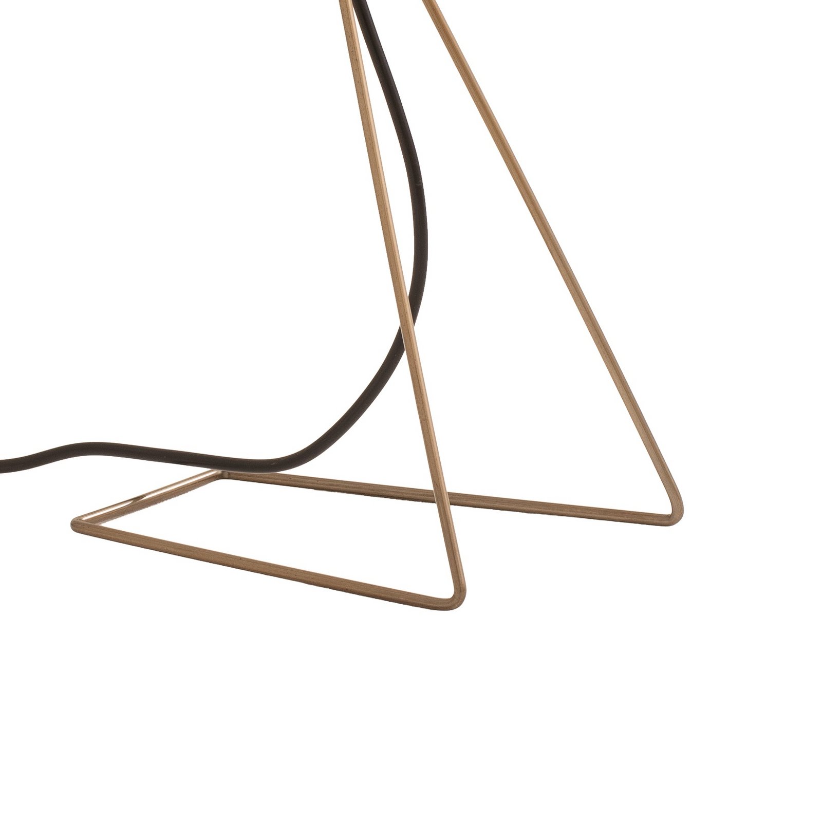 Tafellamp Mixed, messing, metaal, hoogte 45 cm, E14