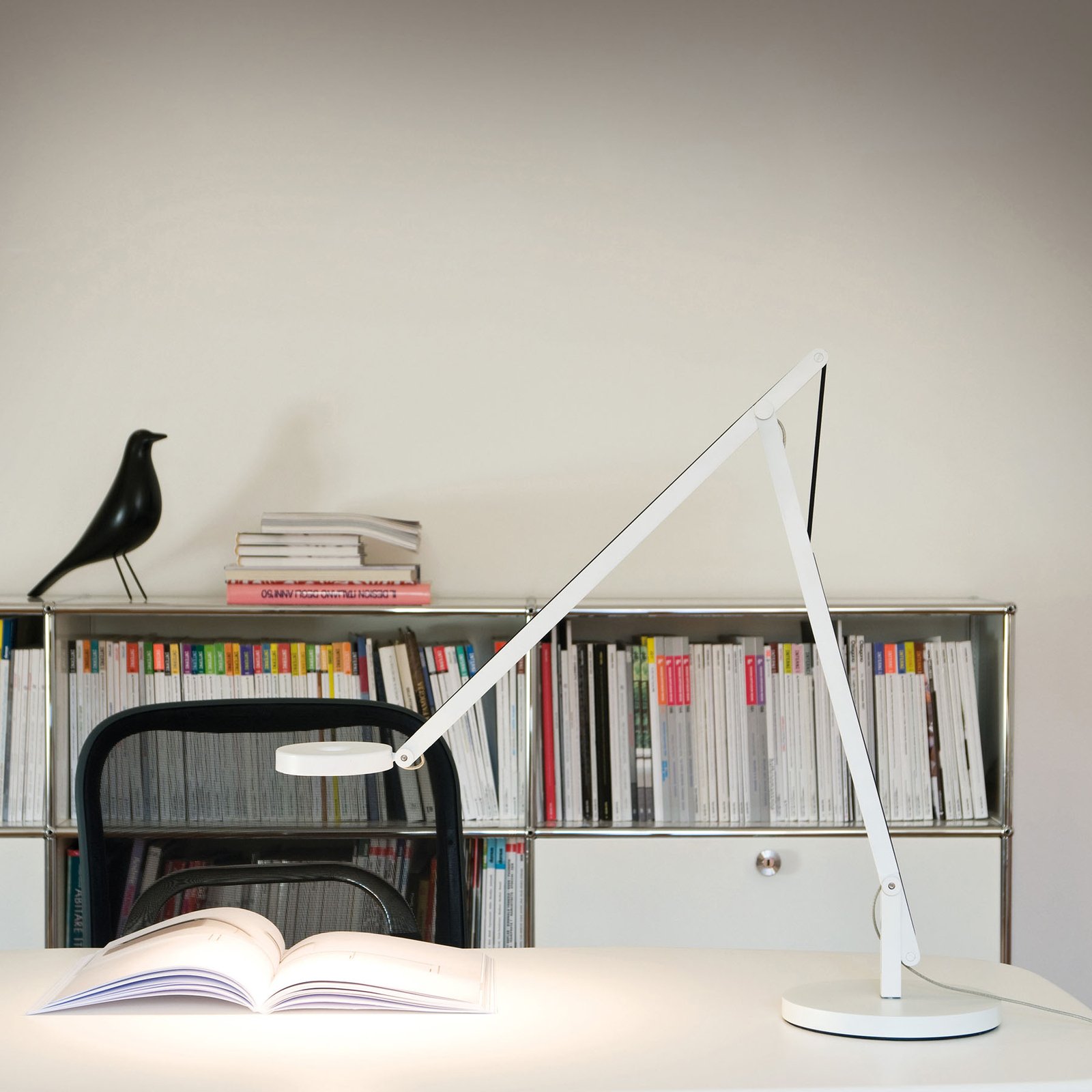 String T1 Stolní Lampa DTW Matt Bílá/Černá - Rotaliana