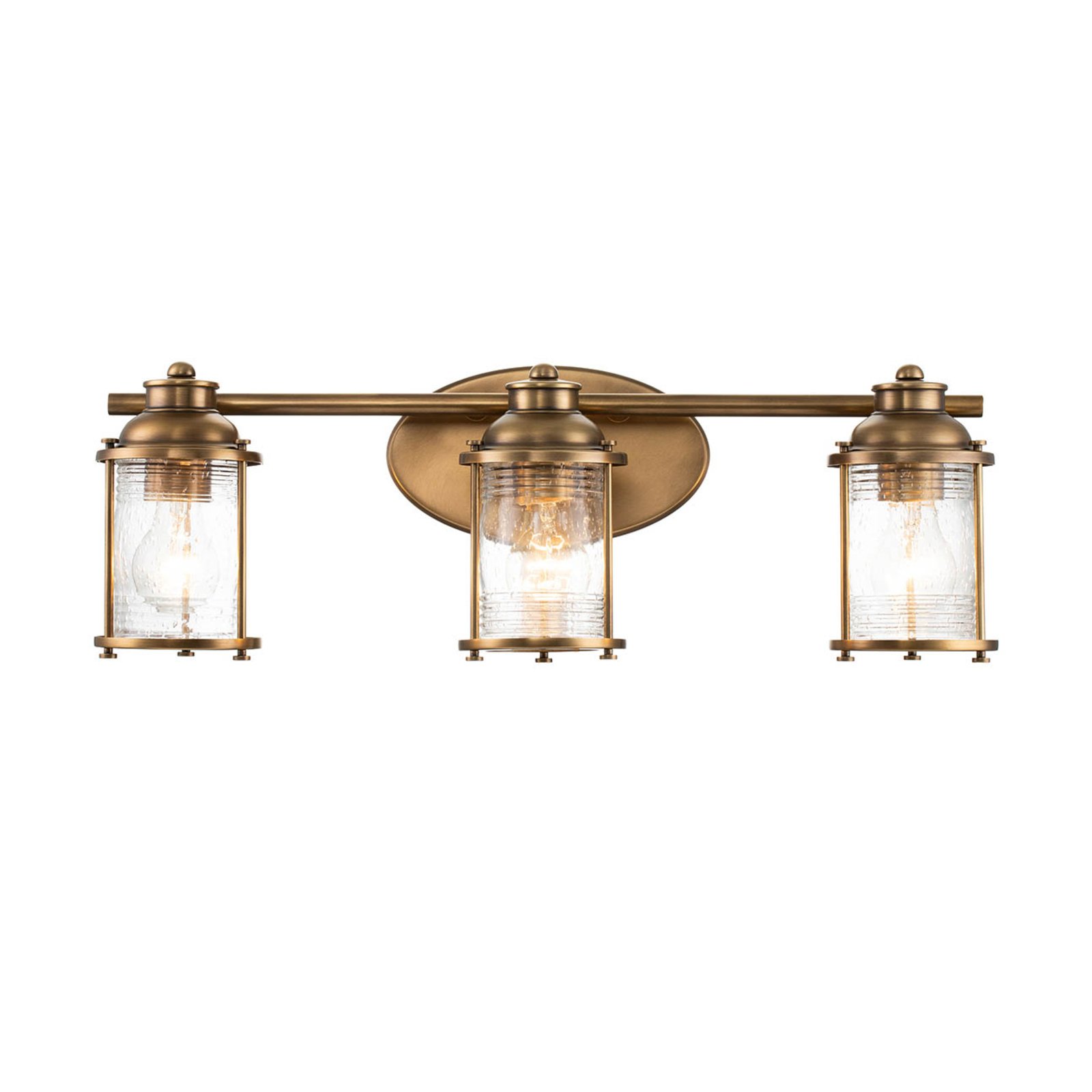 Ashland Bay bathroom wall light, 3-bulb