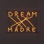 LED-koristeseinävalaisin Dream-Madre, keltainen