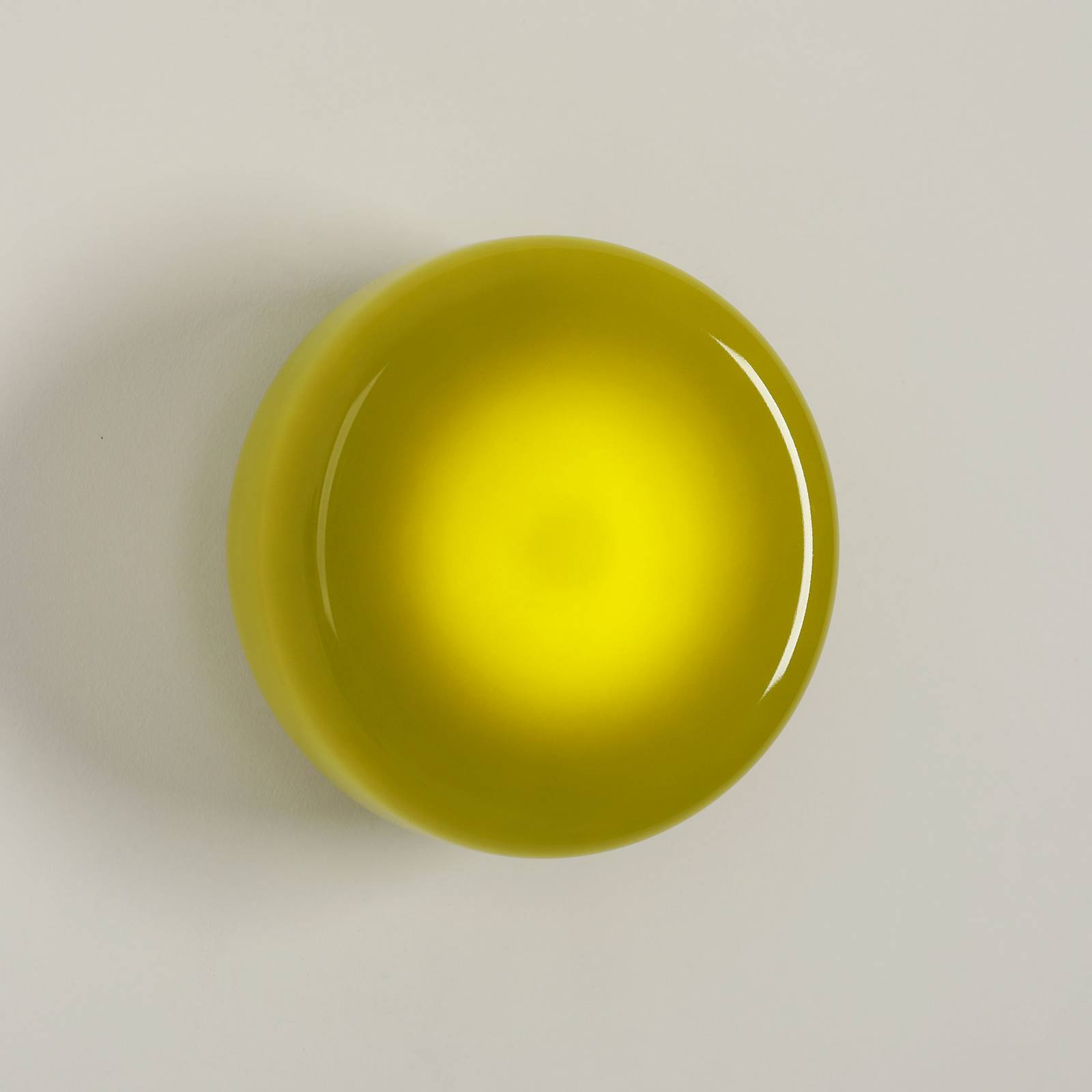 Kinkiet BonBon, zielony, Ø 16 cm, szkło