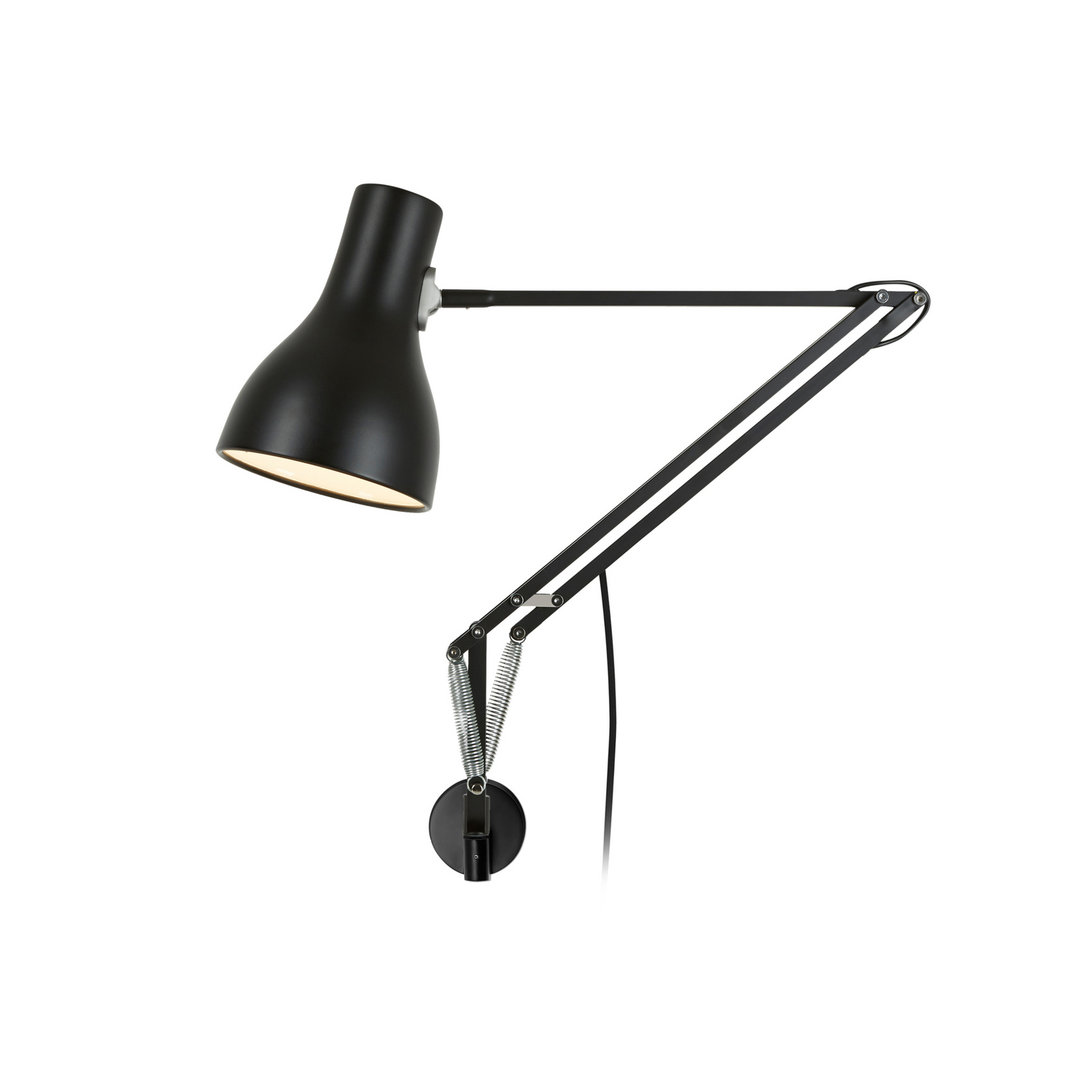 Lámpara de pared tipo 75, negra, ajustable - Anglepoise Lámpara de pared tipo 75, negra, ajustable - Anglepoise