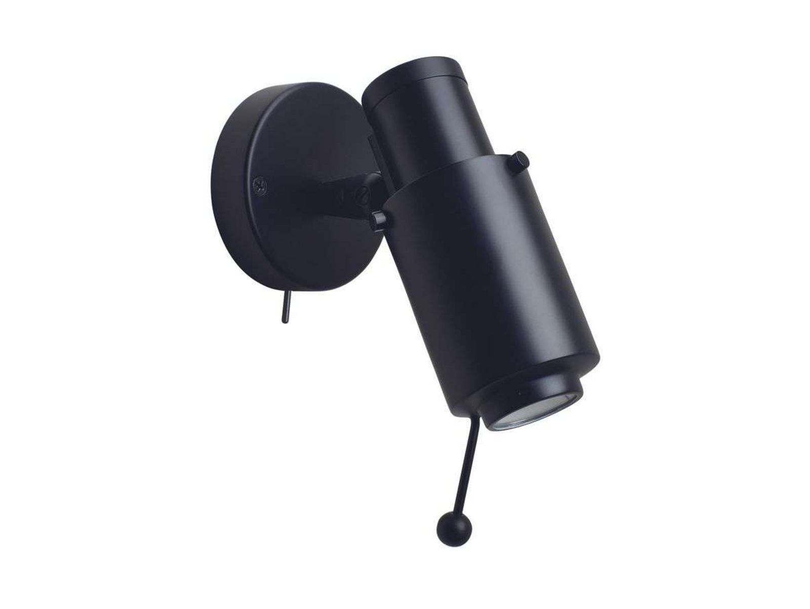 Biny Spot LED con Interruptor y Brazo Negro/Negro - DCW