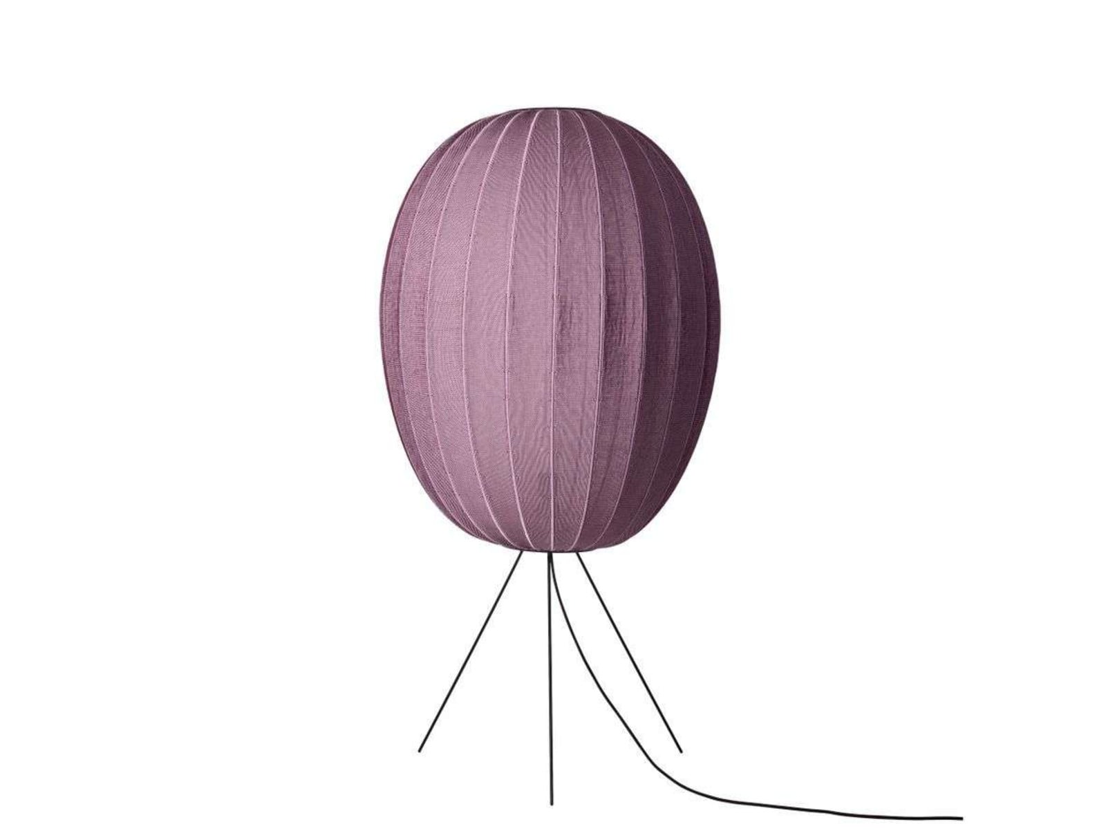 Knit-Wit 65 High Oval gulvlampe, rød, 130 cm Made By Hand - Stue - Aluminium