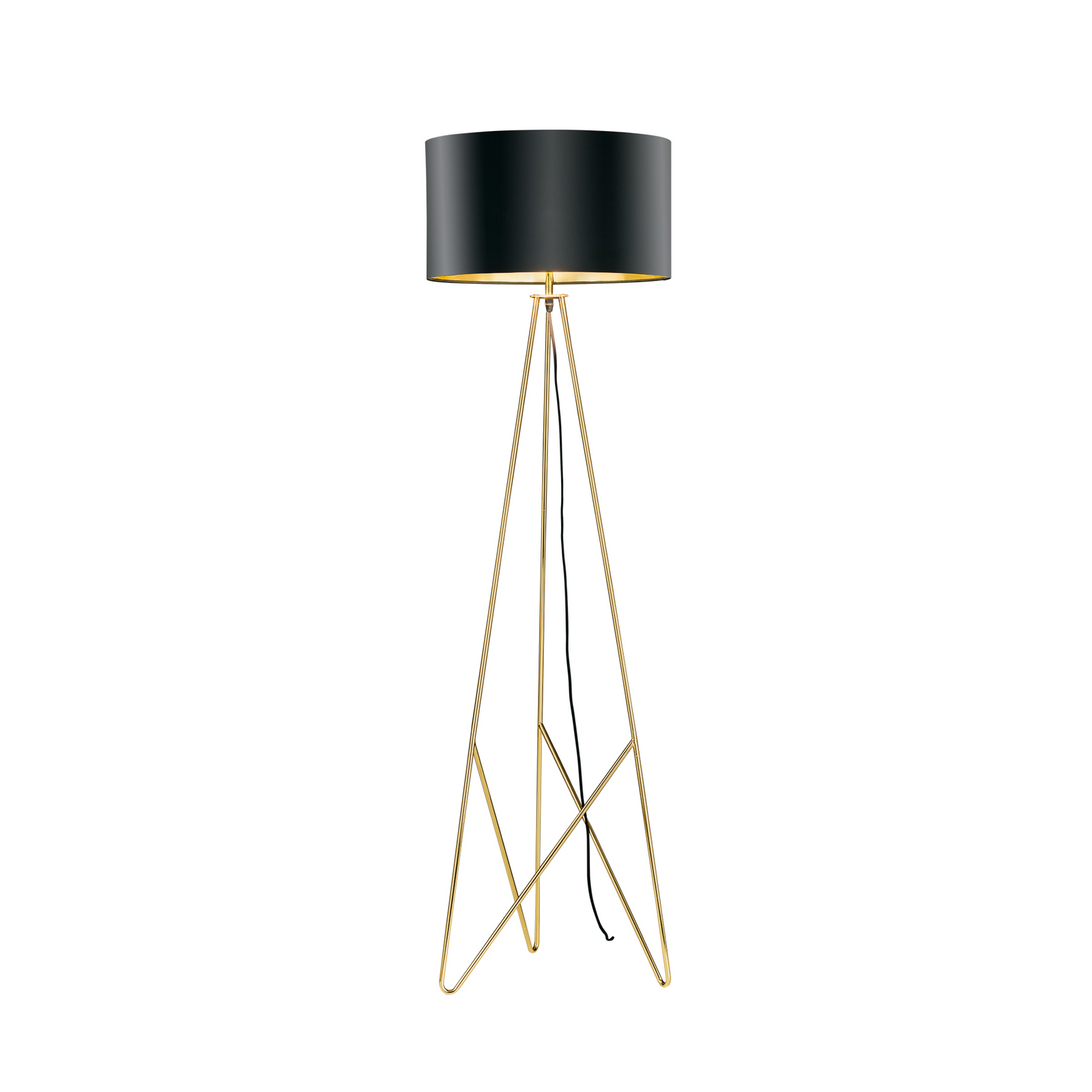 Lampe sur pied Camporale, noir, hauteur 154 cm - Stars of Light