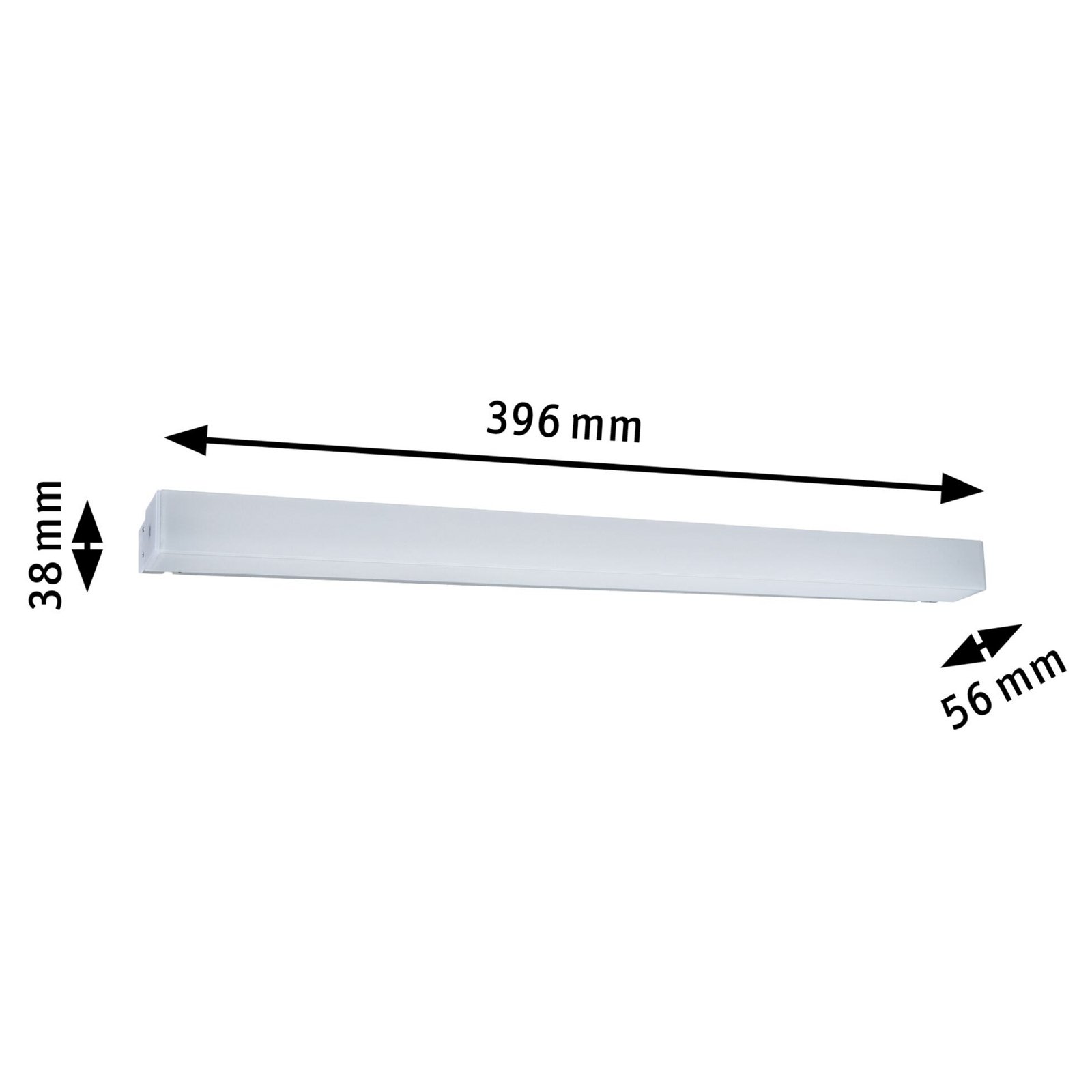 Luno LED Wall Lamp 8W IP44 Aluminium - Paulmann