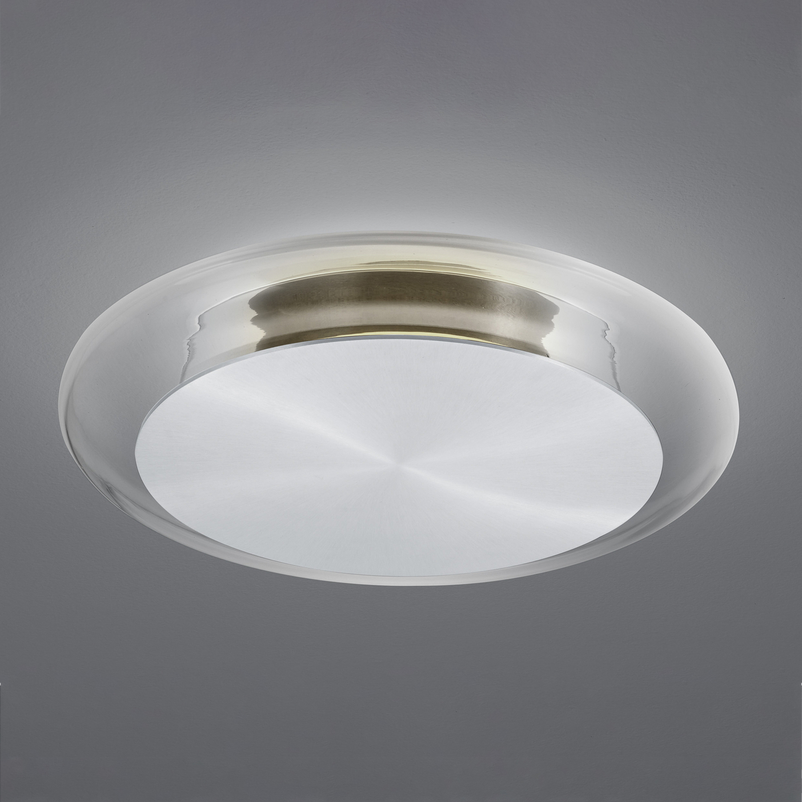 BANKAMP Cloud LED ceiling lamp, dimmable aluminium