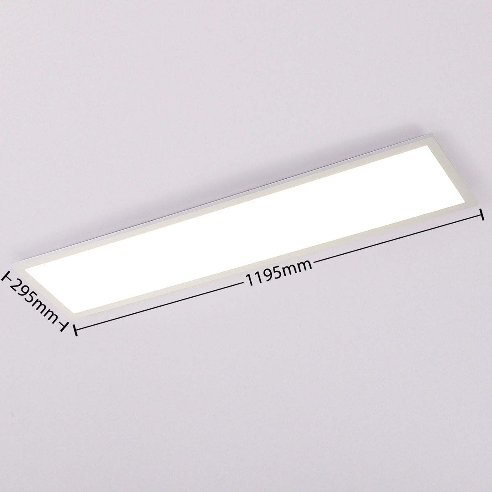 Arcchio Lysander panel LED, CCT 119cm 36W, blanco