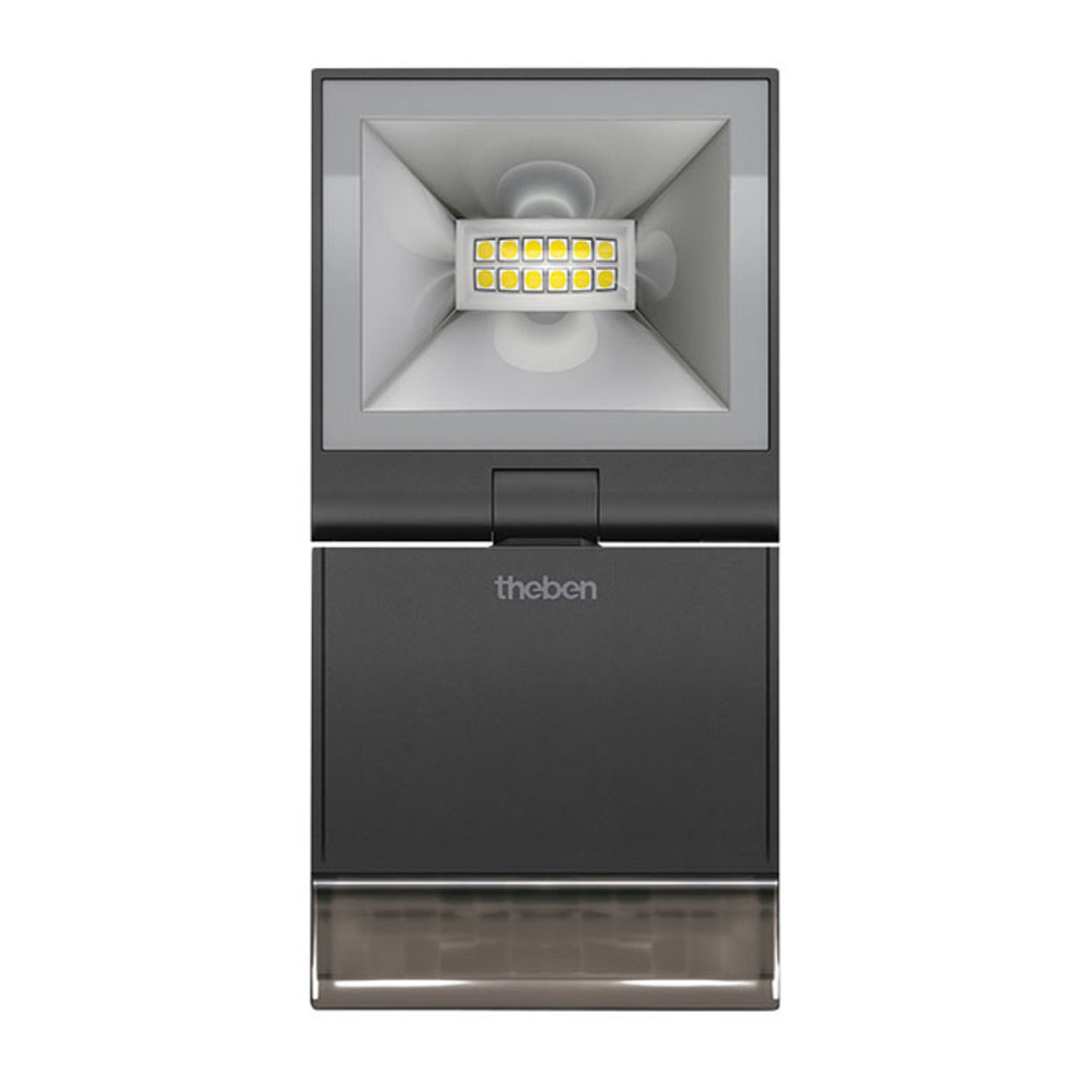THEBEN Theben theLeda S10 1-bulb sensor 3,000 K black, polycarbonate, 10 W, energy efficiency: A+, W: 8 cm, H: 16 cm