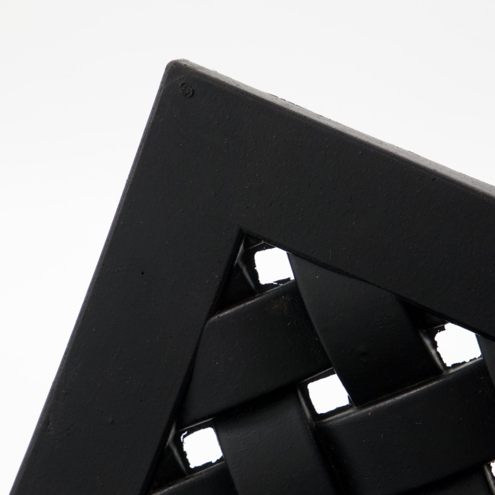 HDBraid doormat, black, 90 x 60 cm, rubber - House Doctor