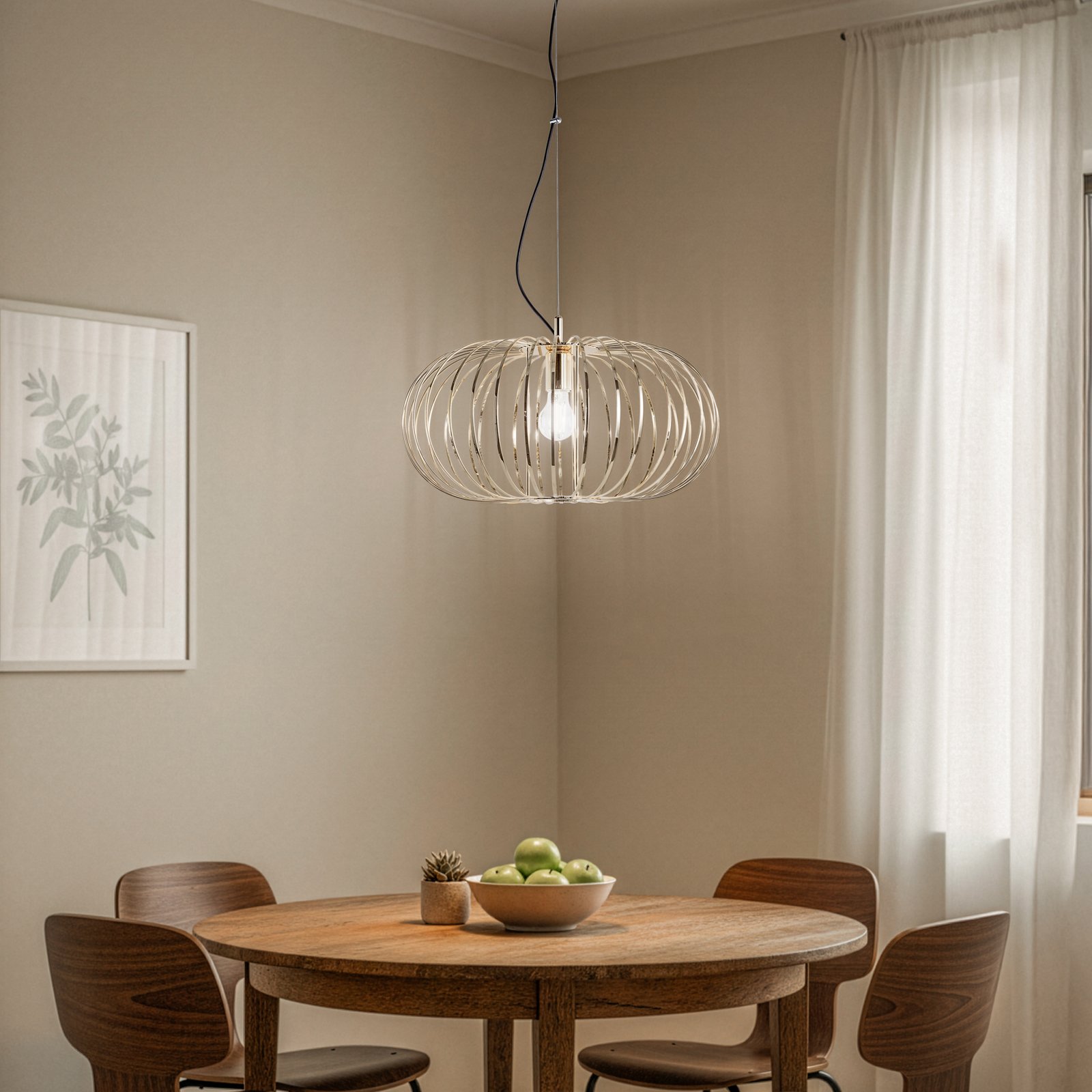 Pakabinamas šviestuvas „Globe“, Ø 51 cm, aukso spalvos, 1 lemputė, E27