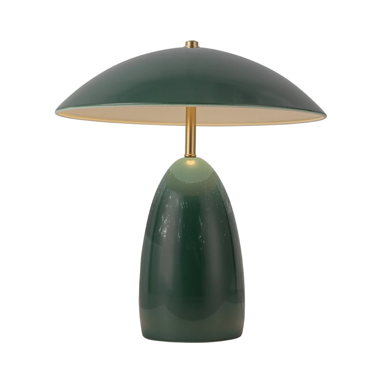 LED tafellamp Poppy, groen, hoogte 35 cm, metaal, dimbaar LED tafellamp Poppy, groen, hoogte 35 cm, metaal, dimbaar