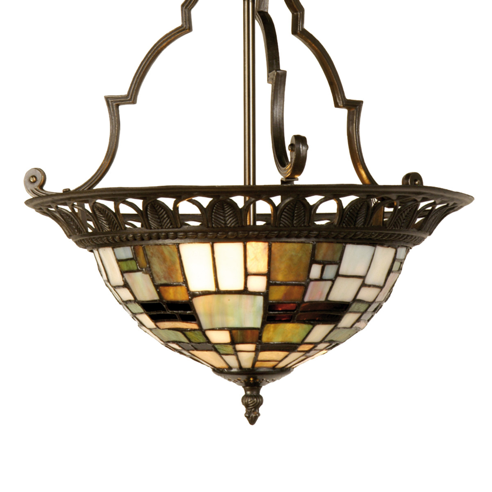 Villads - plafondlamp in Tiffany-stijl