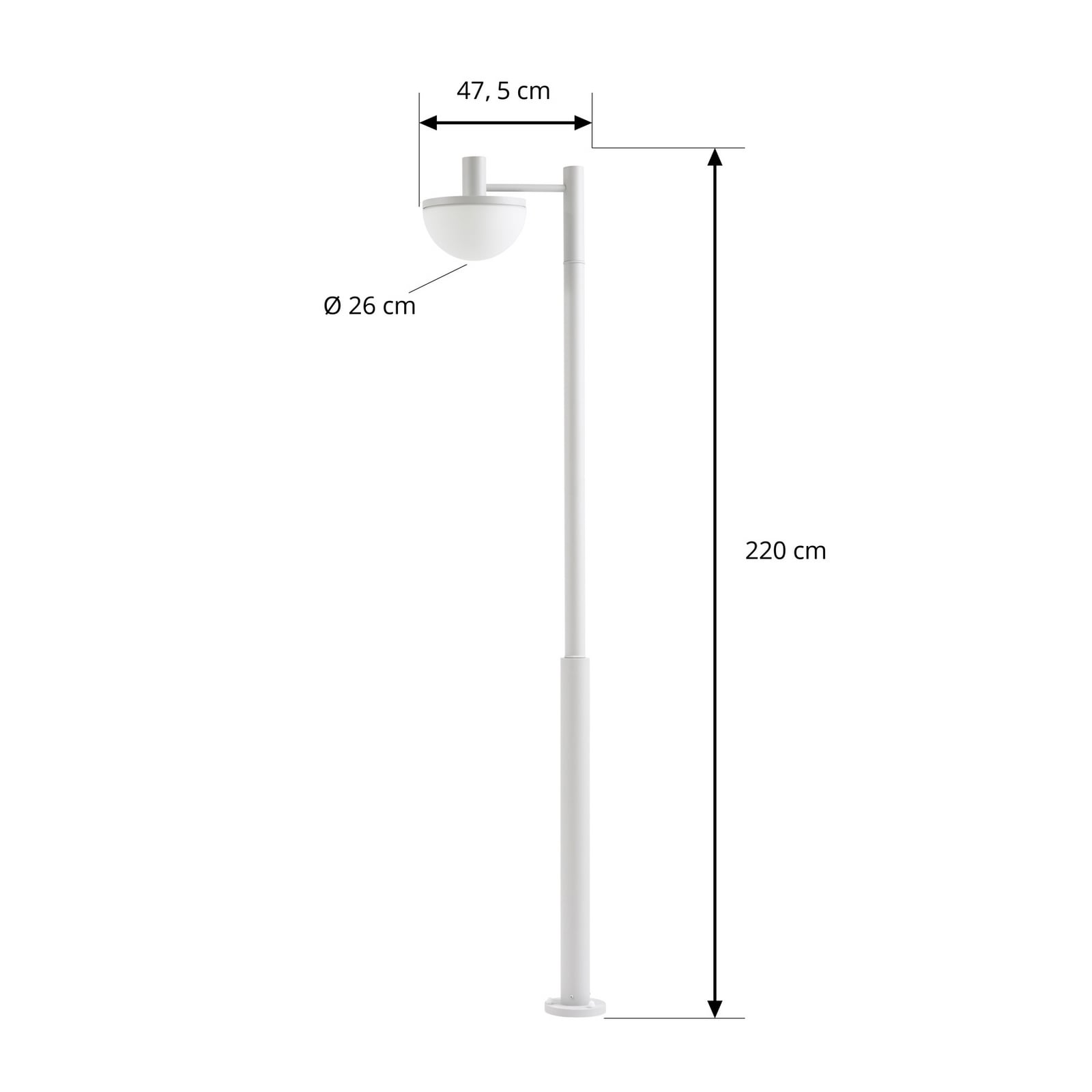 Lucande Toras LED kültéri világítás, világosszürke, 1 izzó, CCT-dimmelhető