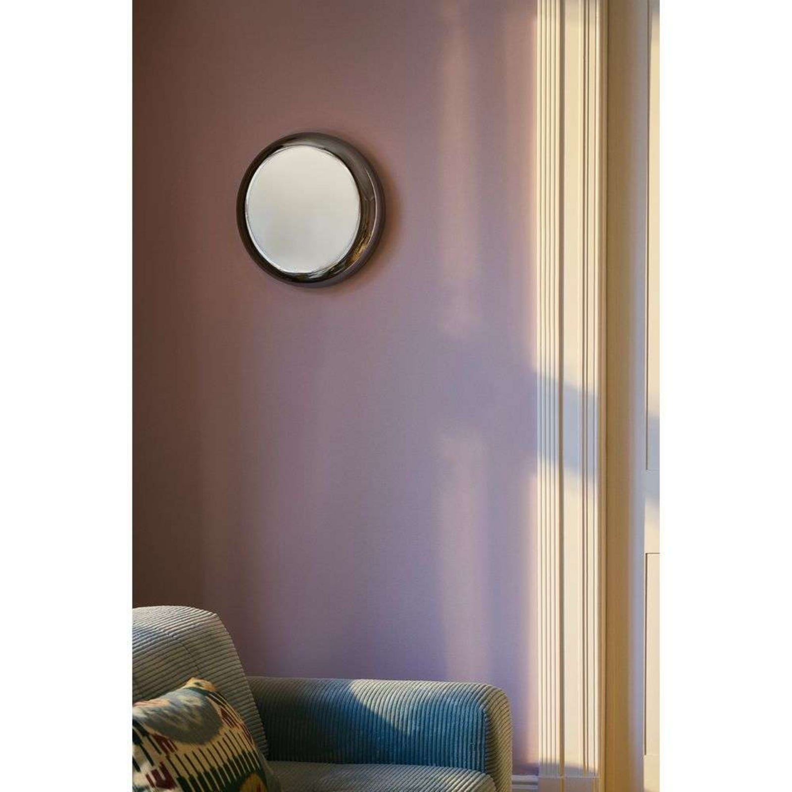 DESIGN BY US -seinävalaisin Endless, kromi, IP54, peililasi