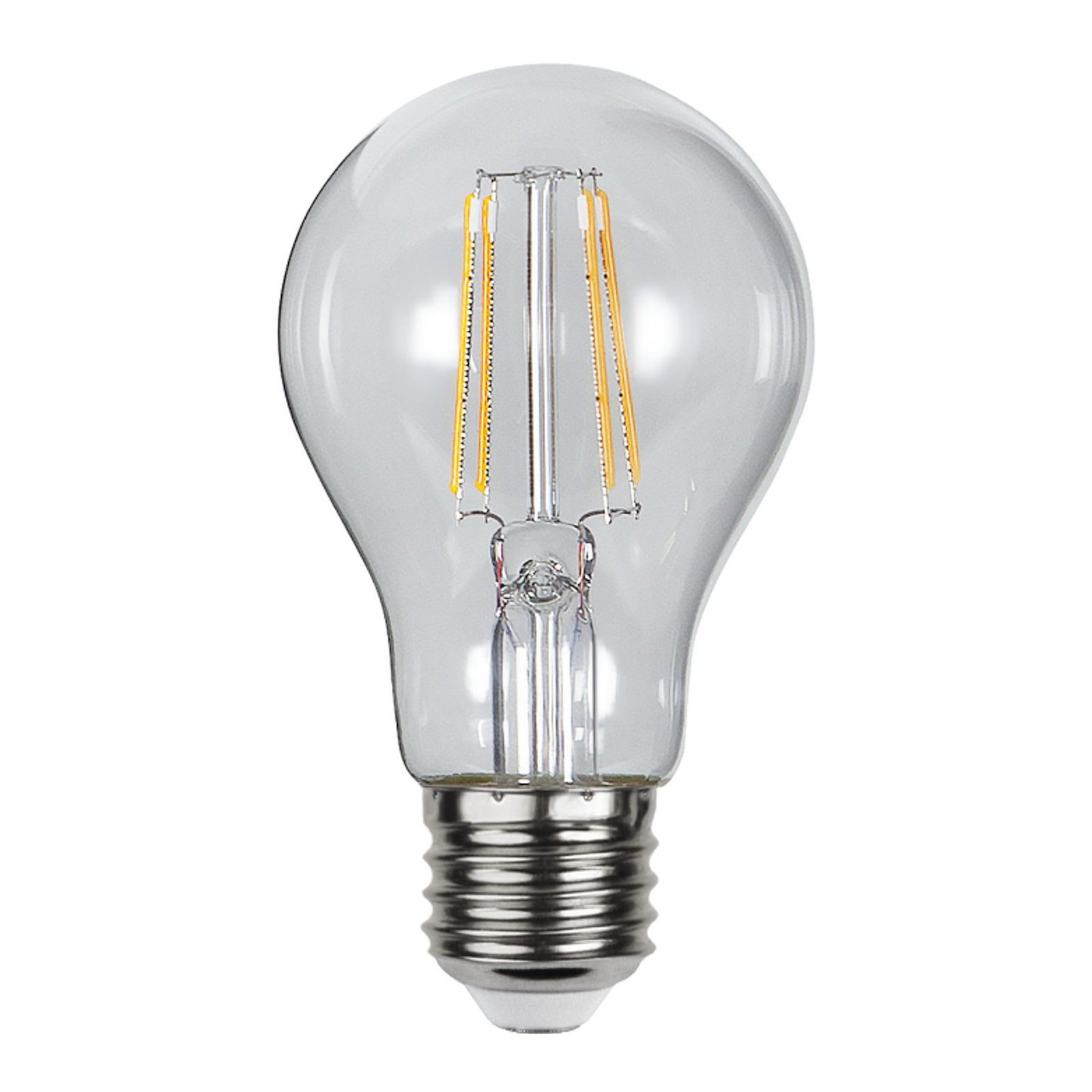 Lampadina a incandescenza LED, E27, 4,2 W chiaro 2.100 K Sensore di luce