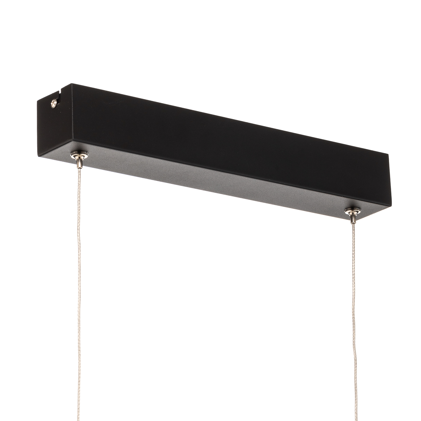Lucande Stigis LED pendant light, long black