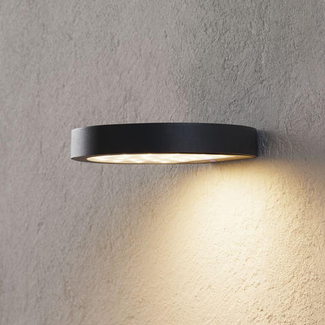 Aurinkokäyt. LED-ulkoseinävalo Linja, tummanharmaa
