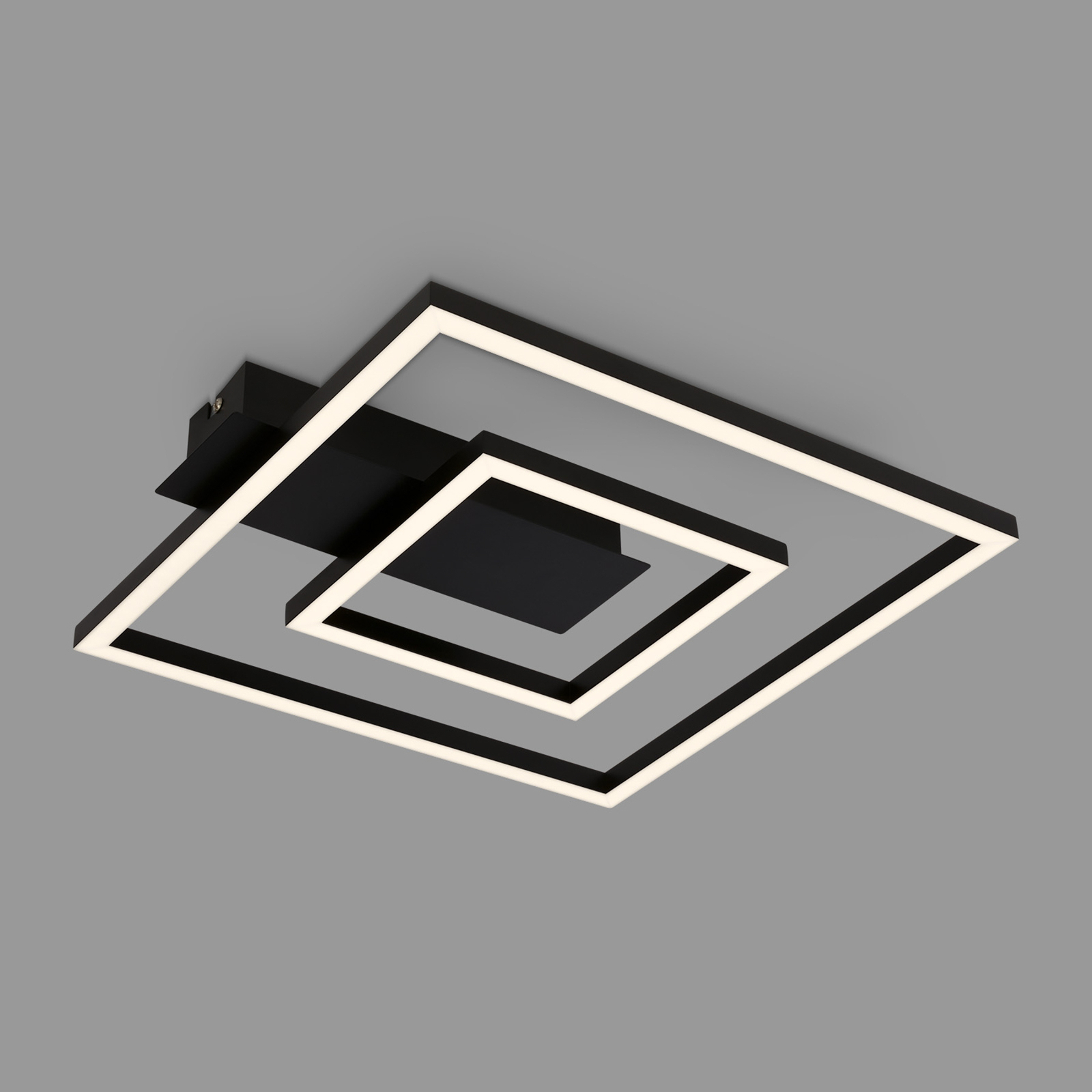 LED-Deckenleuchte 3772 mit 2 Rahmen, schwarz