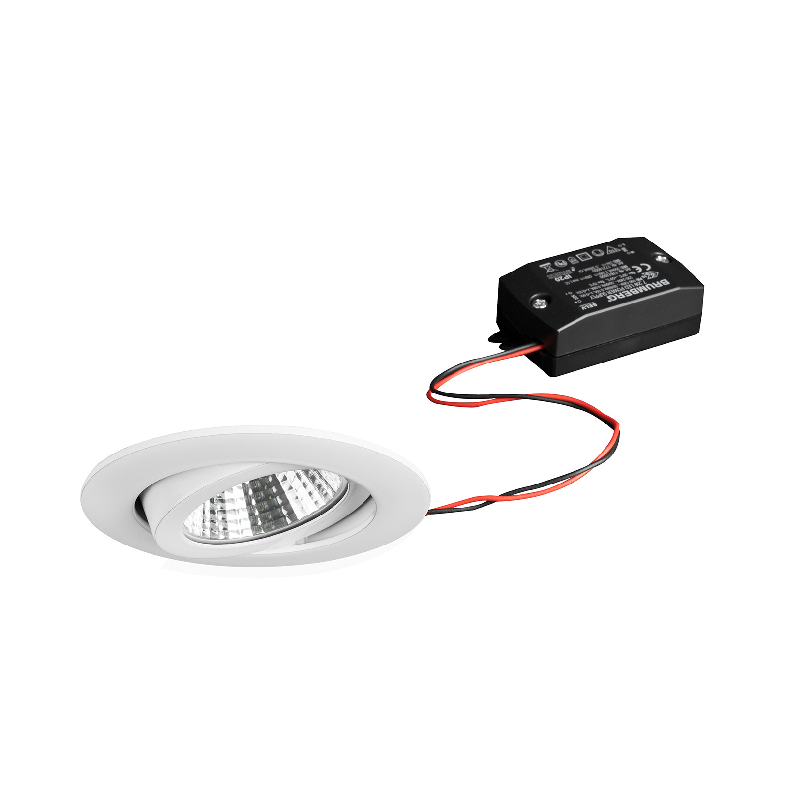 BRUMBERG BB03 downlight not dimmable, glossy white