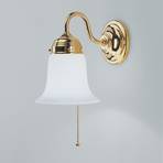 Sibille polished brass wall light