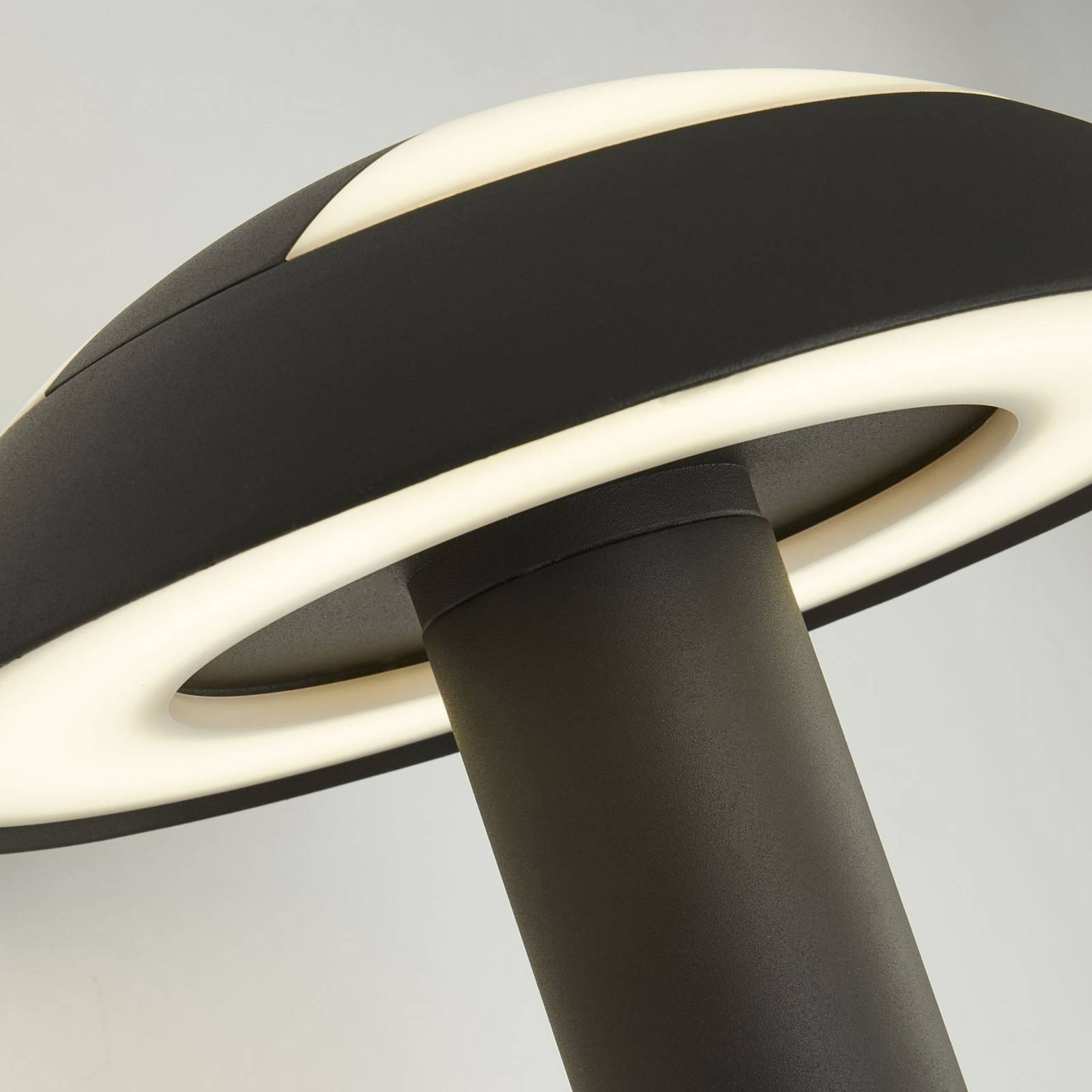 LED-Außenwandleuchte MUSHROOM, IP44, schwarz, Pilzform günstig online kaufen