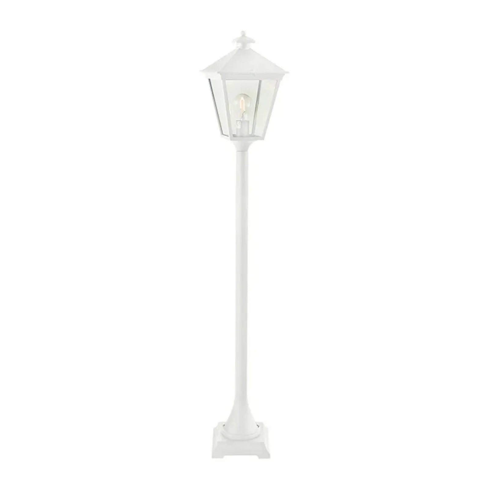London Udendørs Bedlampe t/Beton Forankring Hvid Norlys - Terrasse - Aluminium